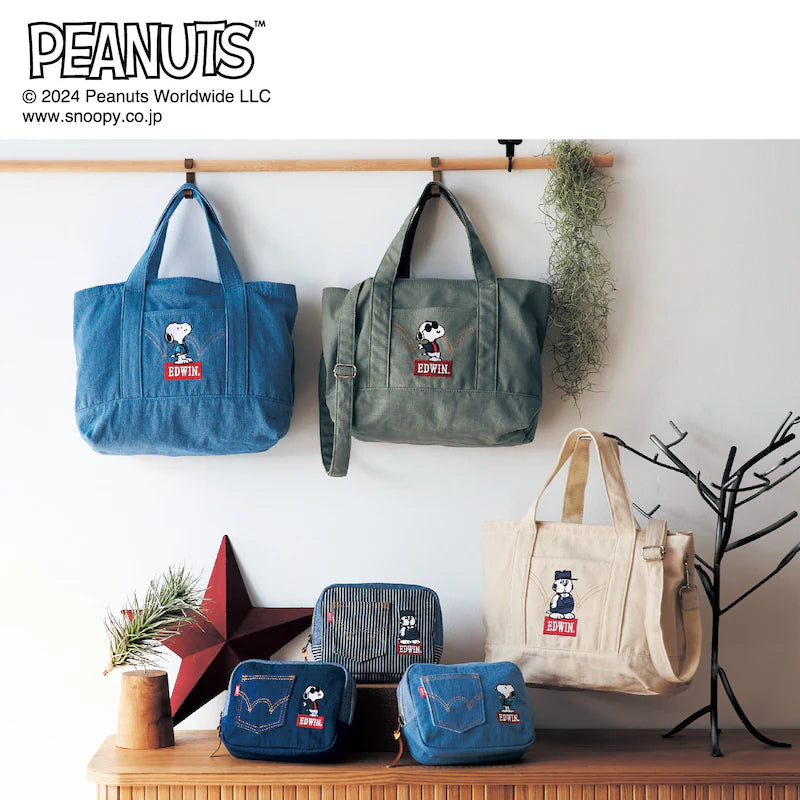 Snoopy x EDWIN 牛仔手提袋