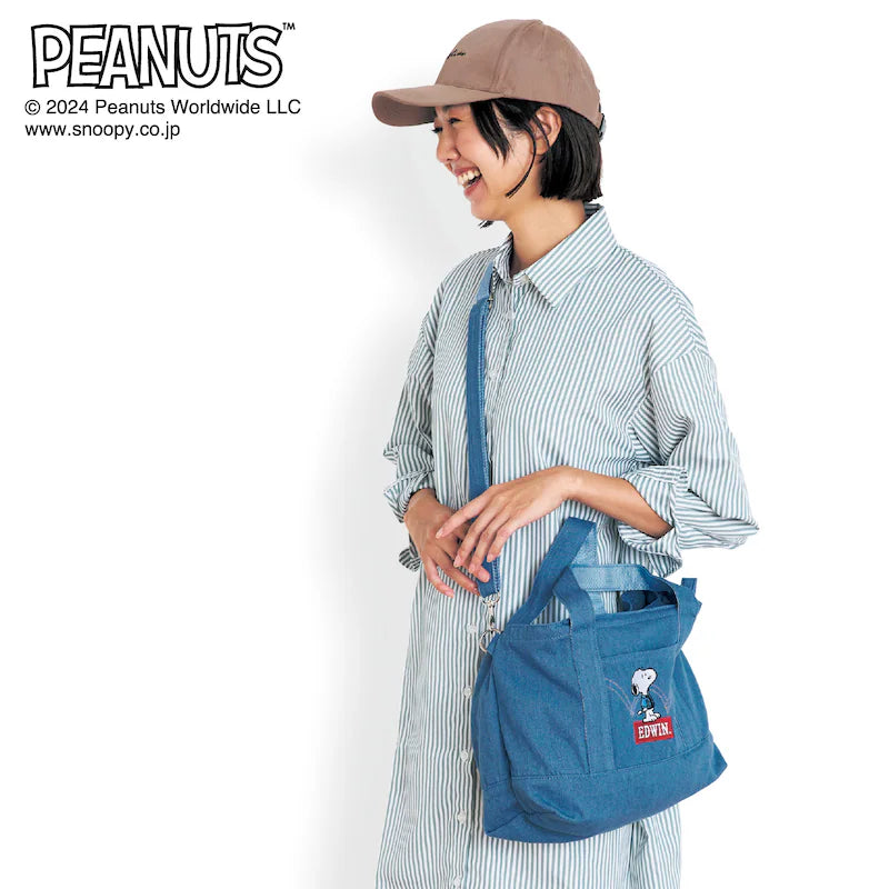 Snoopy x EDWIN 牛仔手提袋