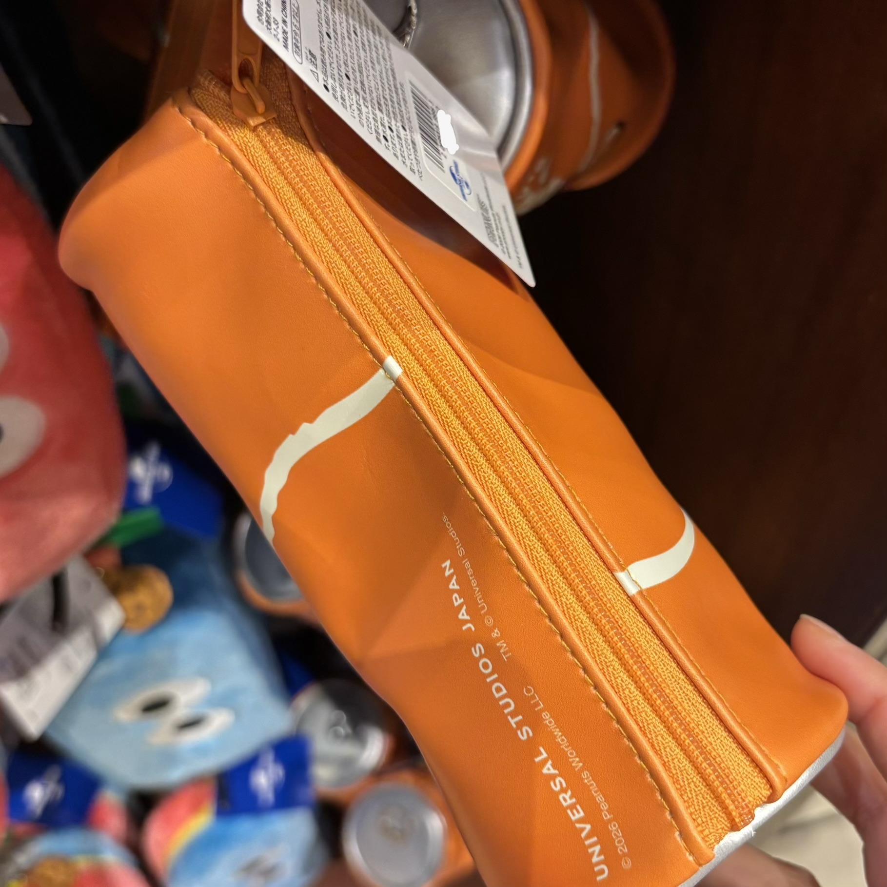 【訂貨】USJ Peanuts DELI & GROCERY Snoopy 筆袋（Orange Juice）