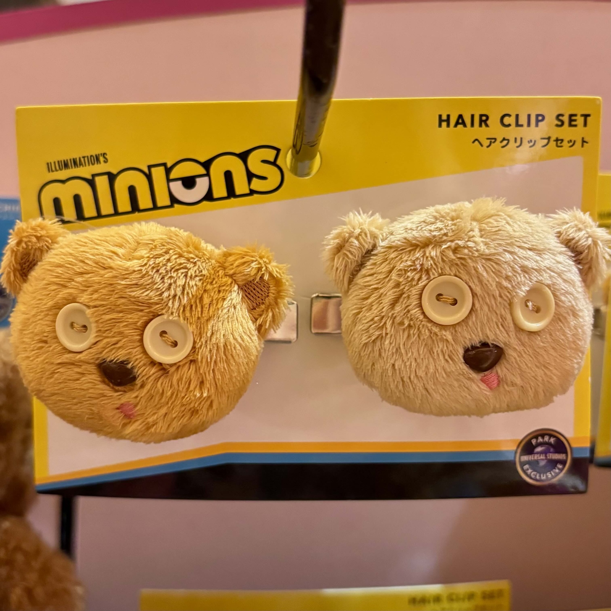 【訂貨】USJ Minions Tim Bear 熊仔頭髮夾 2pcs