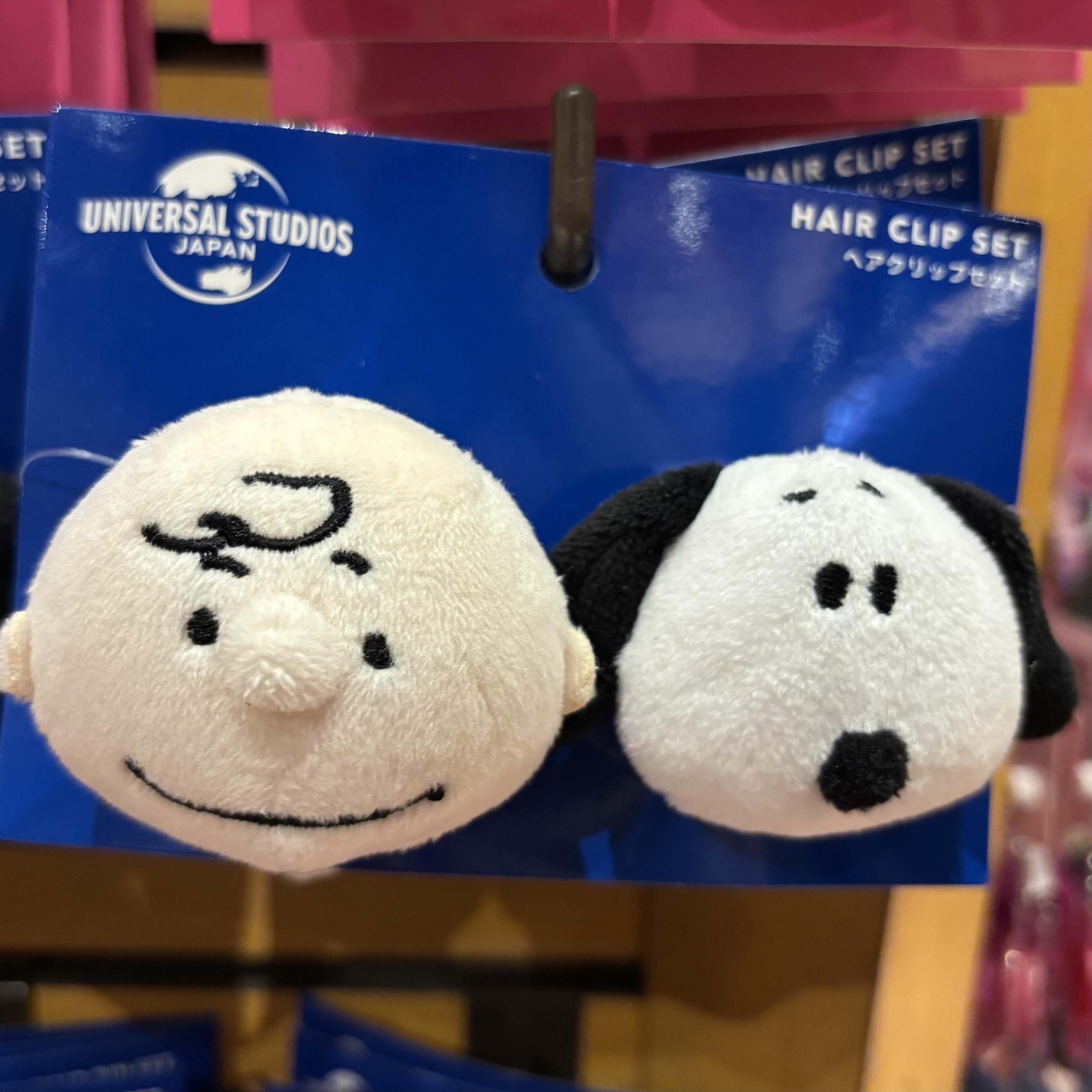 【訂貨】USJ Snoopy & Charlie Brown 公仔髮夾 2pcs