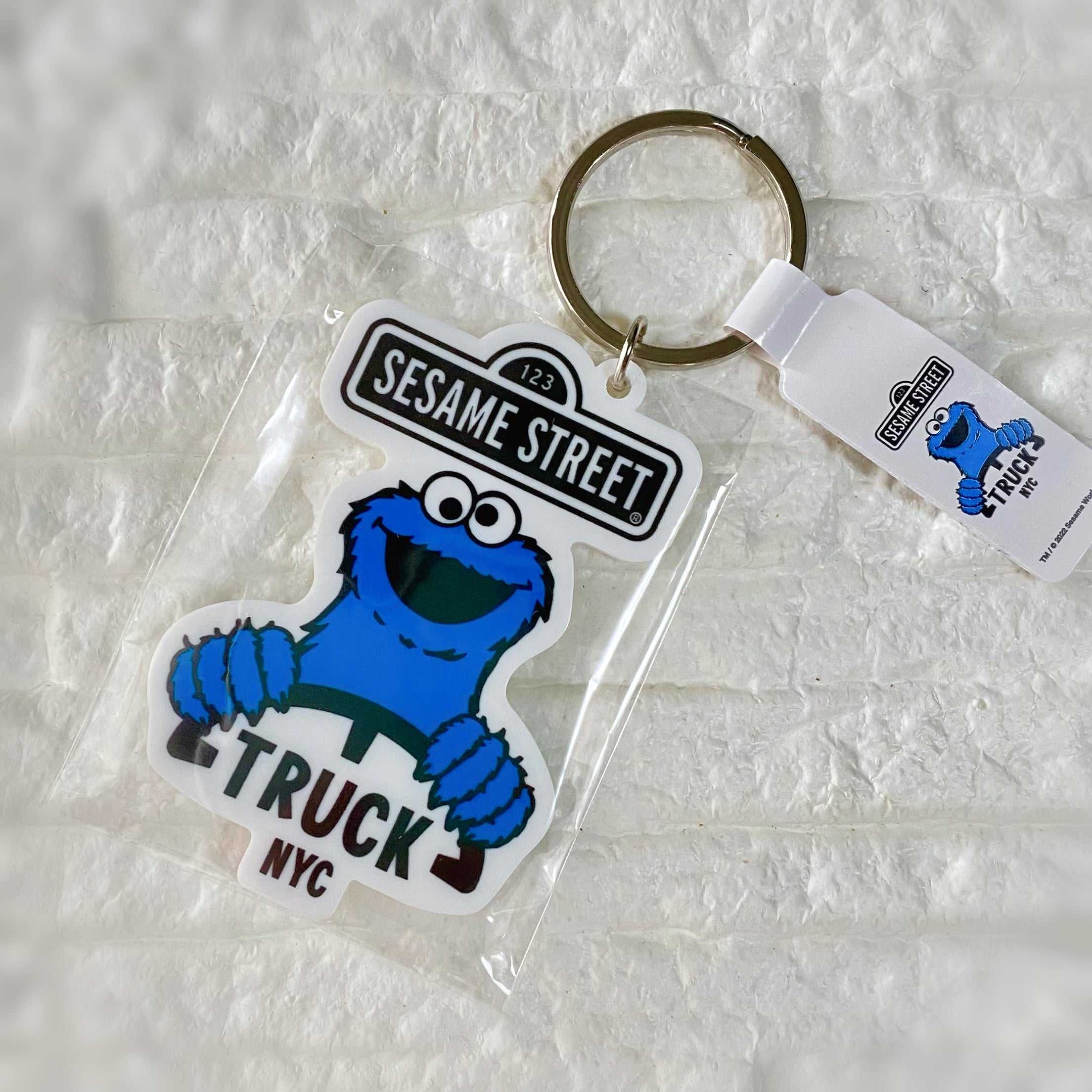 【現貨】Sesame Street Truck NYC. Keyholder 鑰匙扣 - Cookie Monster