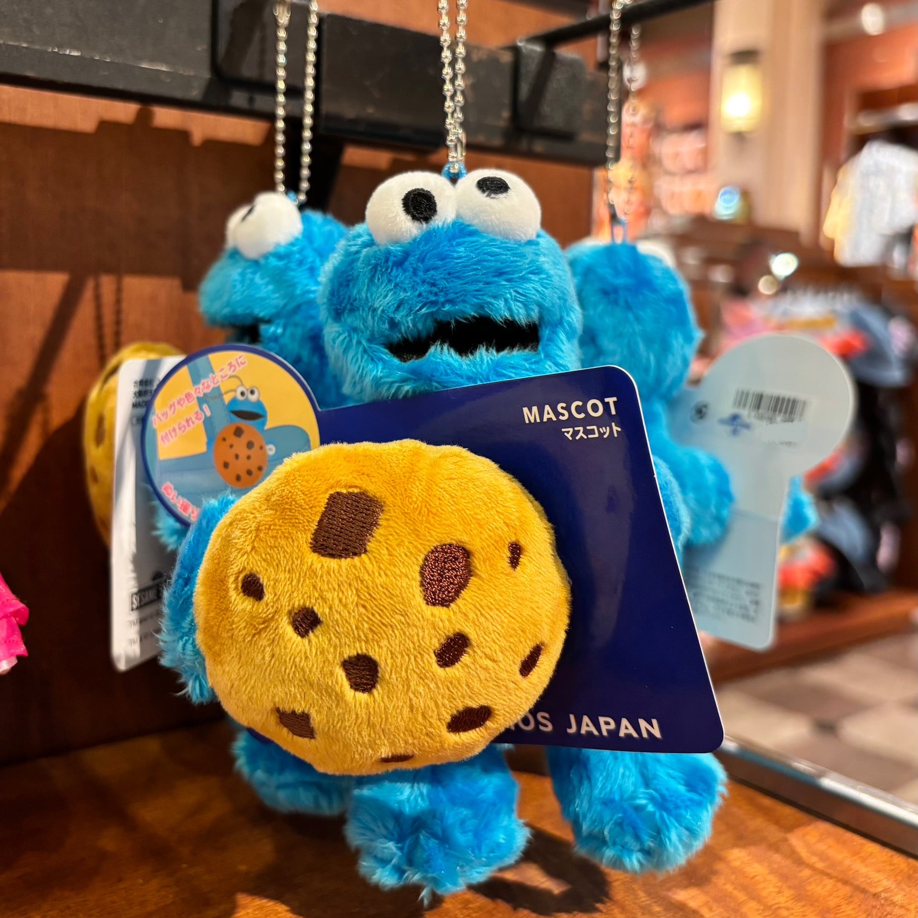 USJ Cookie Monster 公仔掛飾 Hugging Mascot