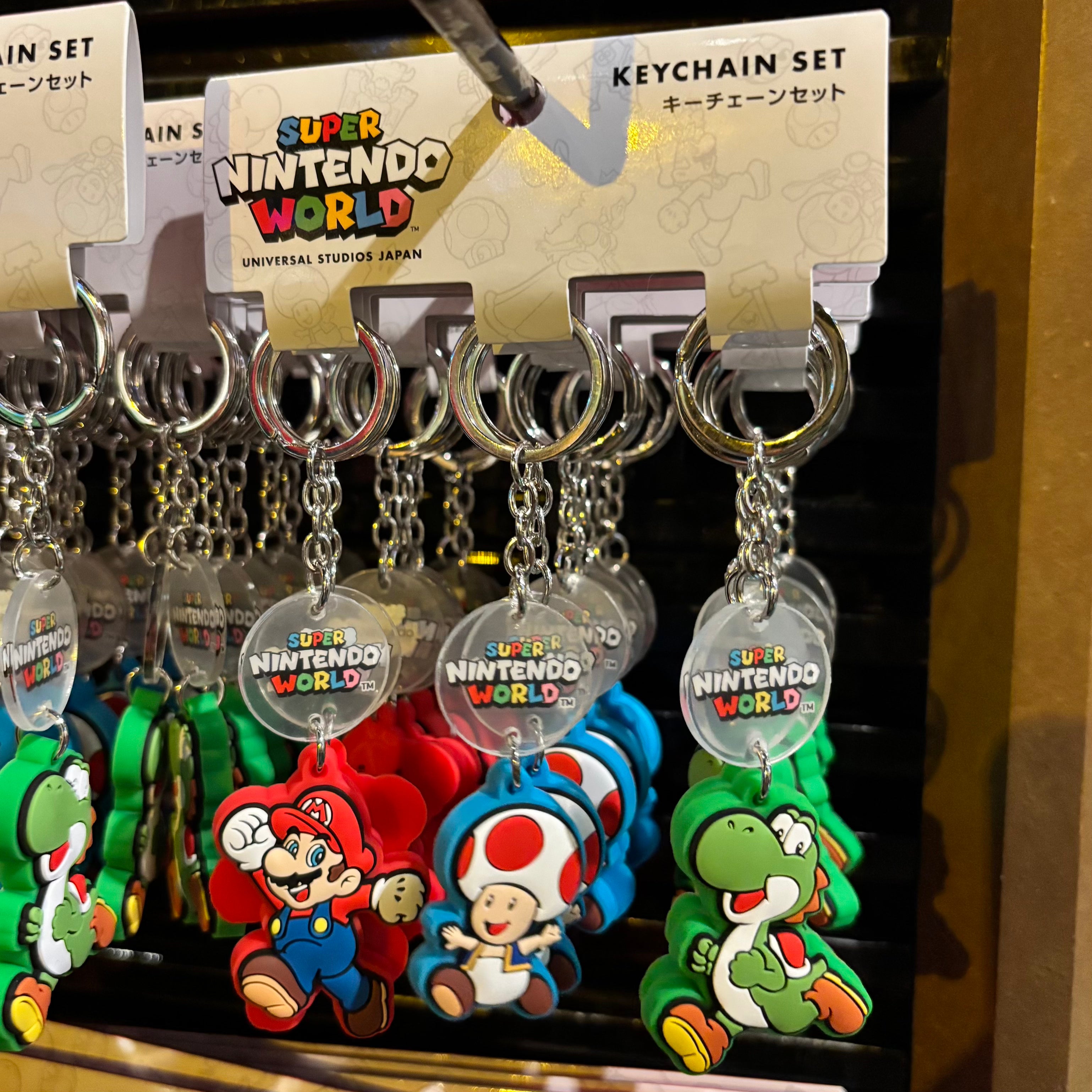 USJ Mario x 奇諾比奧 x Yoshi 鑰匙扣套裝