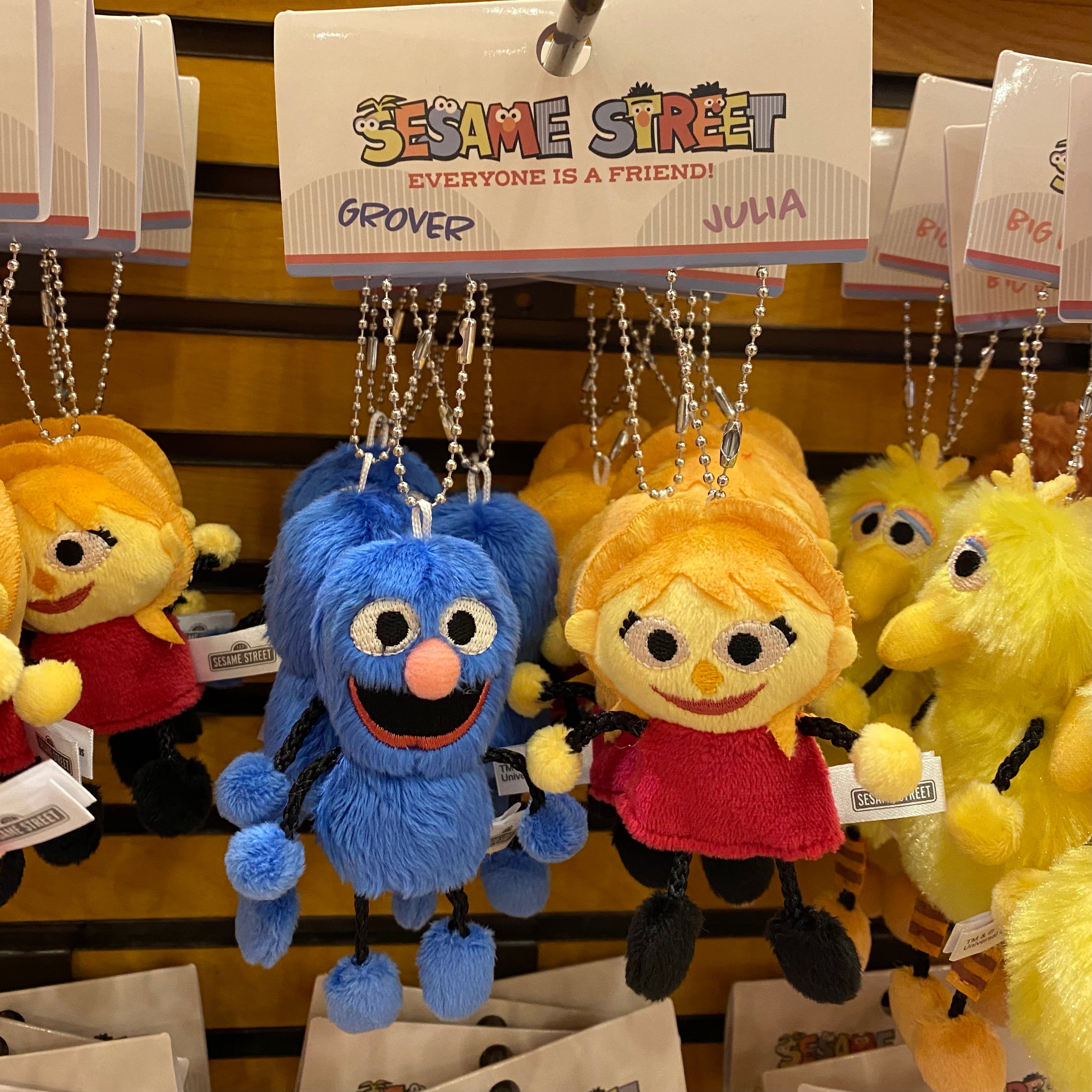 【訂貨】USJ 芝麻街 Pair 小吊飾 Big Bird Barkley Grover Julia