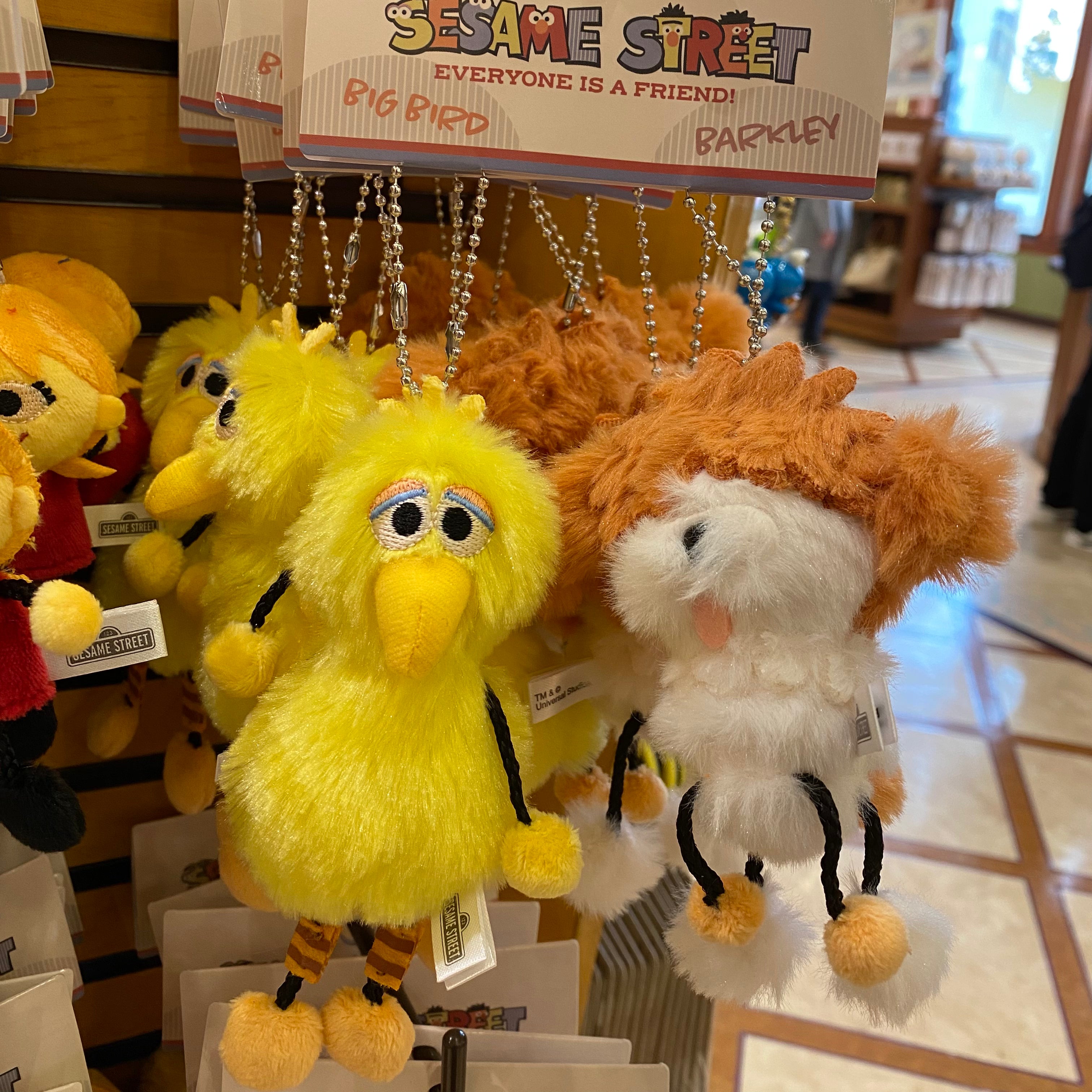 【訂貨】USJ 芝麻街 Pair 小吊飾 Big Bird Barkley Grover Julia