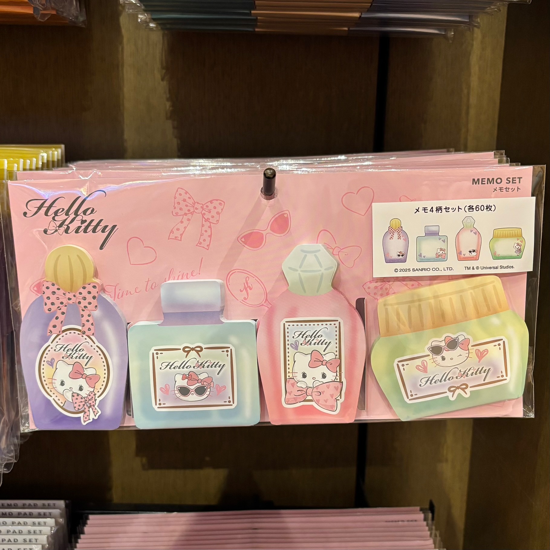 【訂貨】USJ Hello Kitty Memo Set 香水造型便條套裝