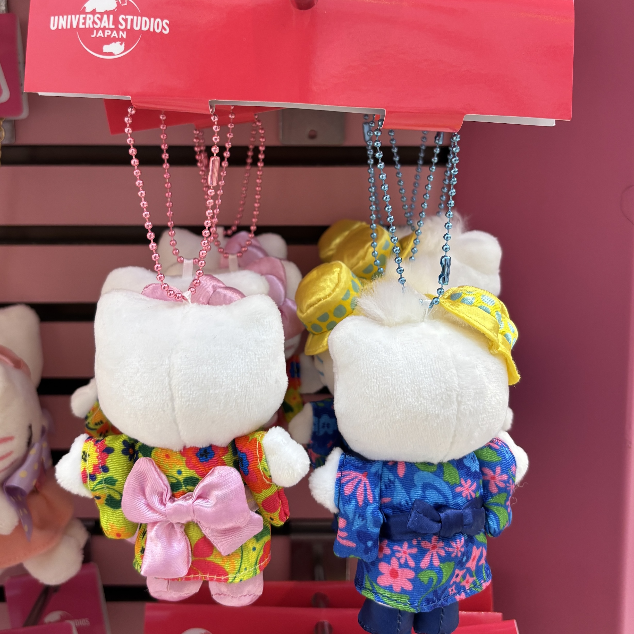 USJ Hello Kitty & Dear Daniel Japan Summer Festival Yukata Pair Plush Toy Keychain