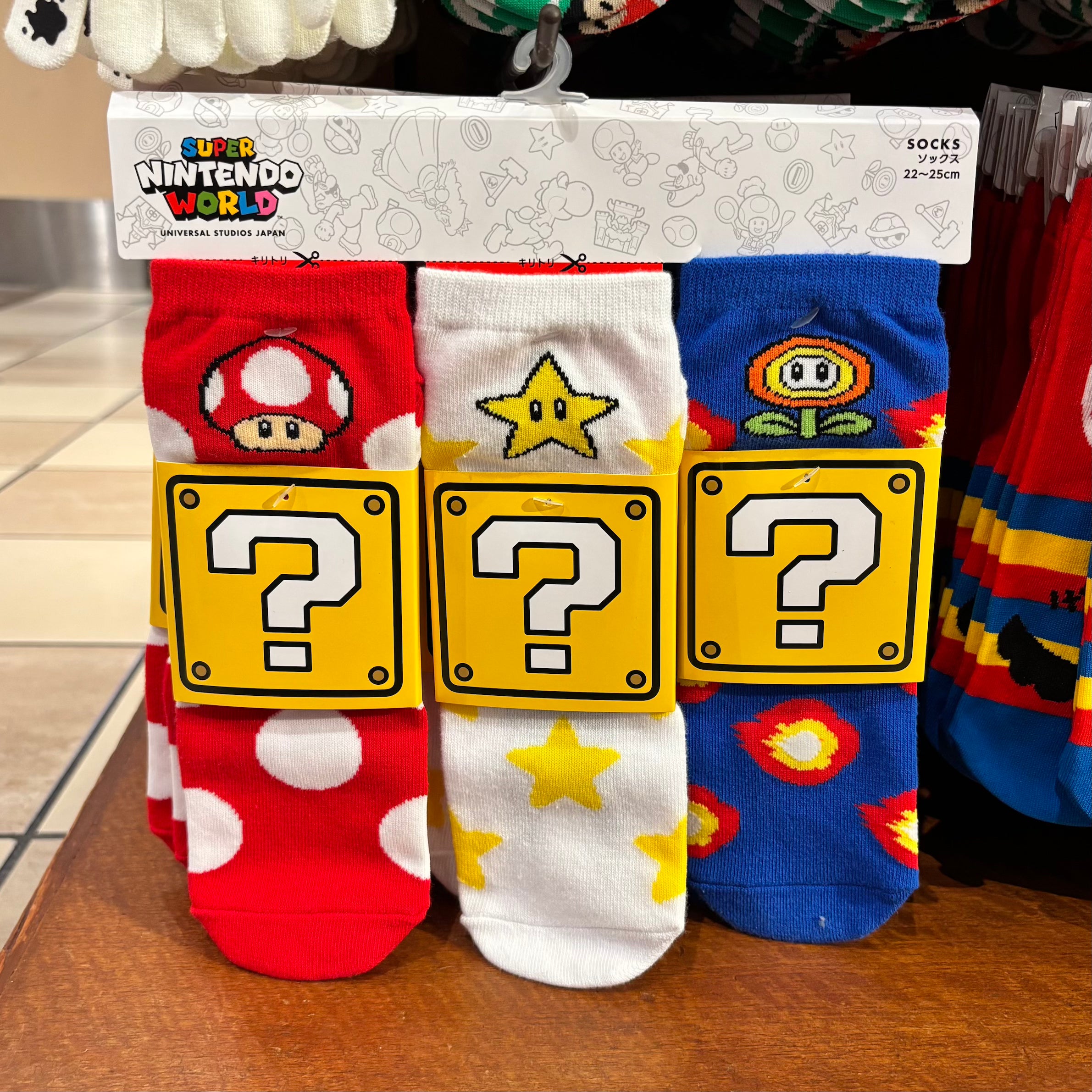 USJ 任天堂世界 成人襪子 (3對裝)