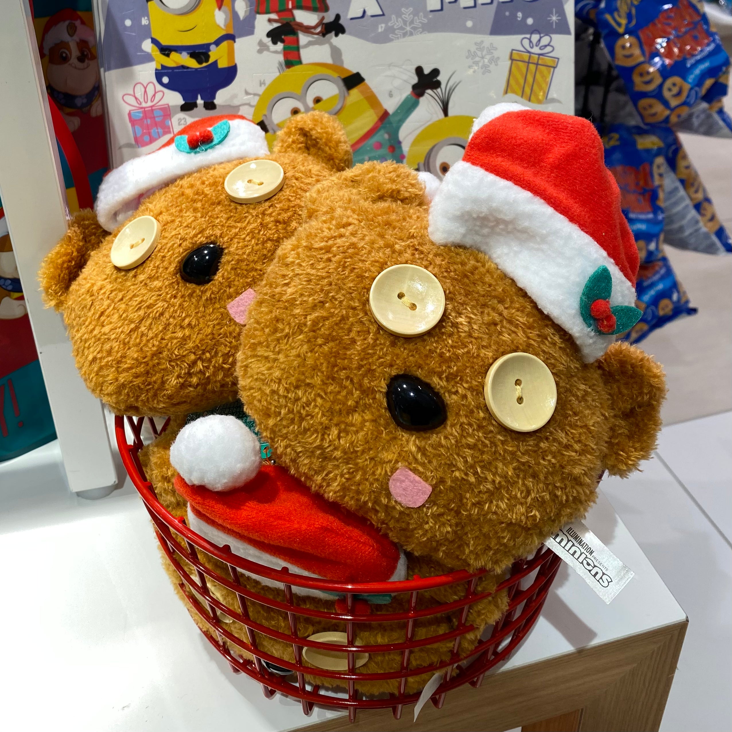 Santa Tim Bear Face Pouch 熊仔頭掛飾
