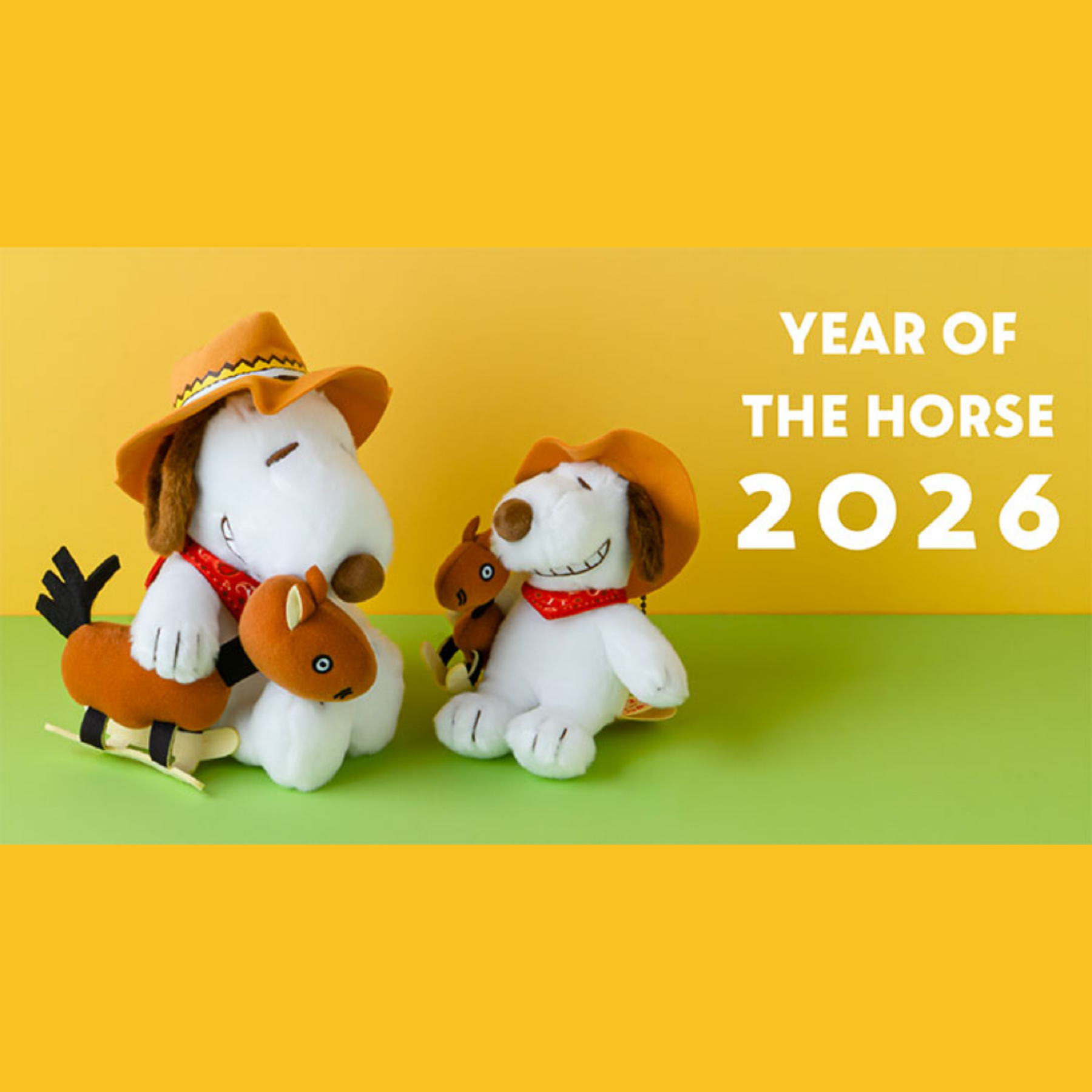 【預訂】Snoopy 茶屋限定版 - 2026 馬年生肖公仔/掛飾