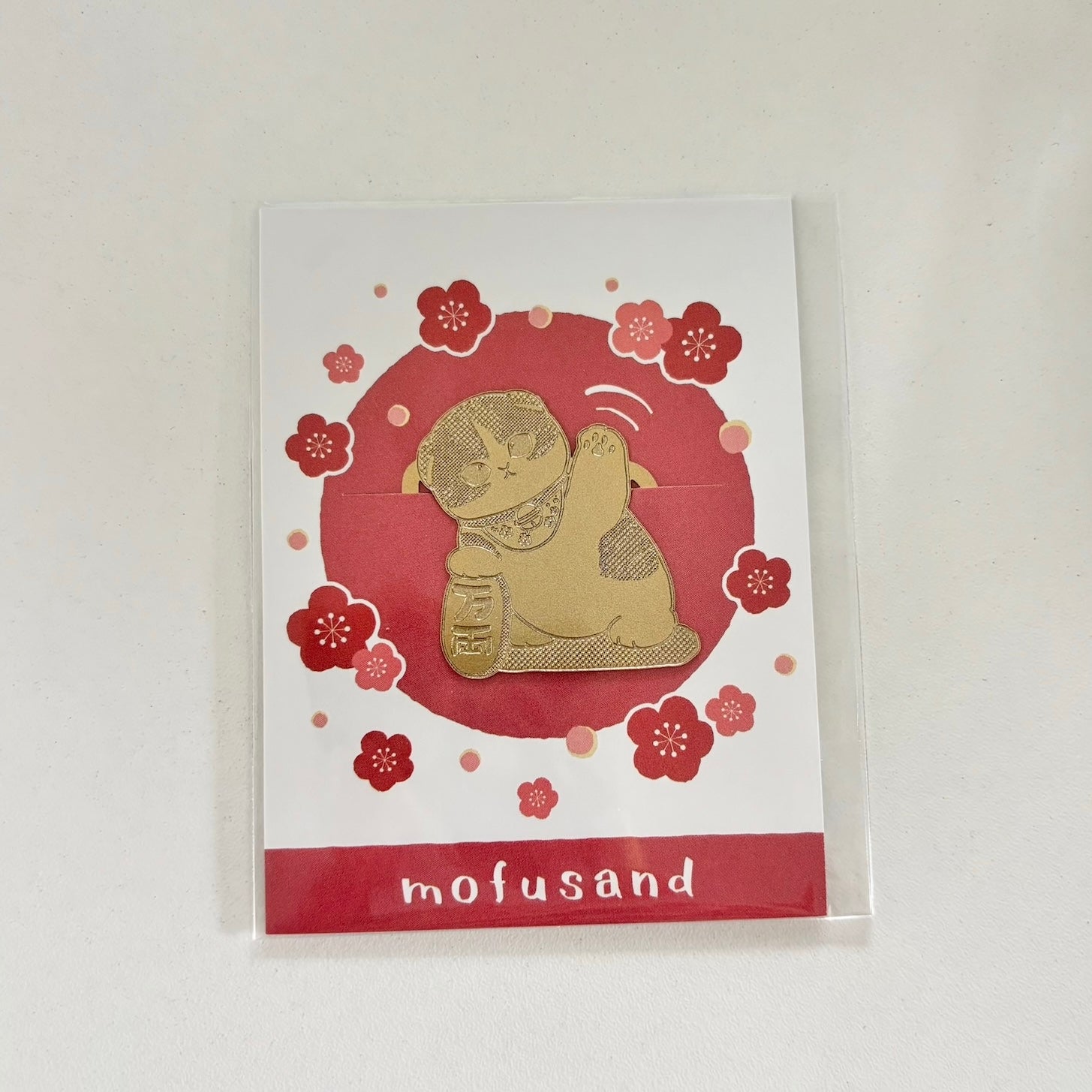 Mofusand 金色招財貓紙夾