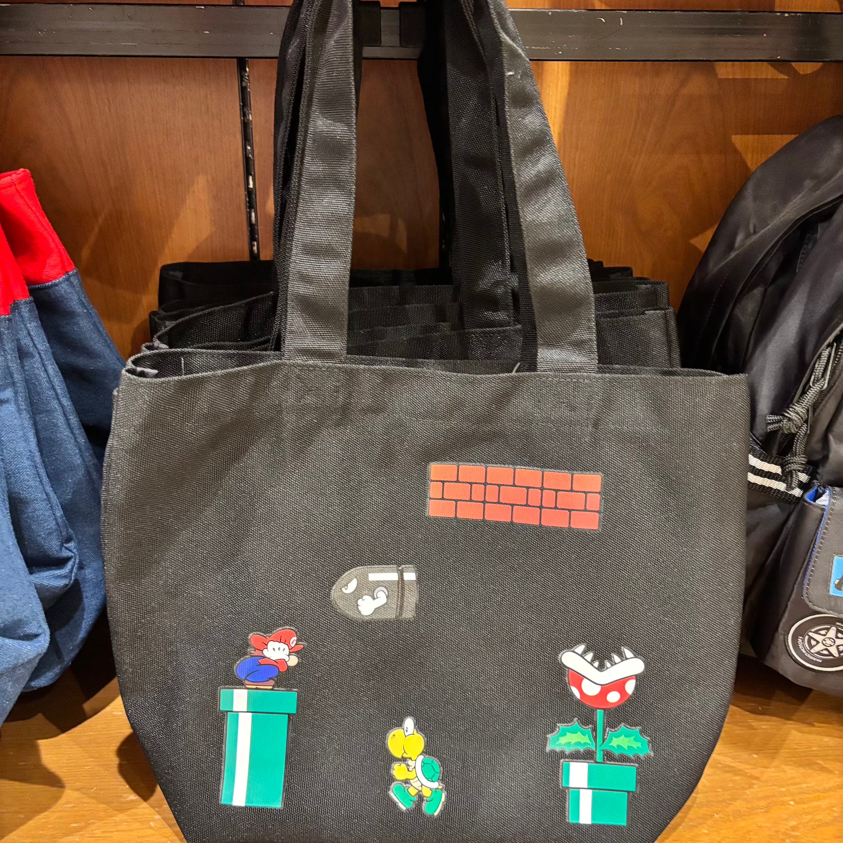USJ 任天堂世界 黑色手挽袋 Tote Bag