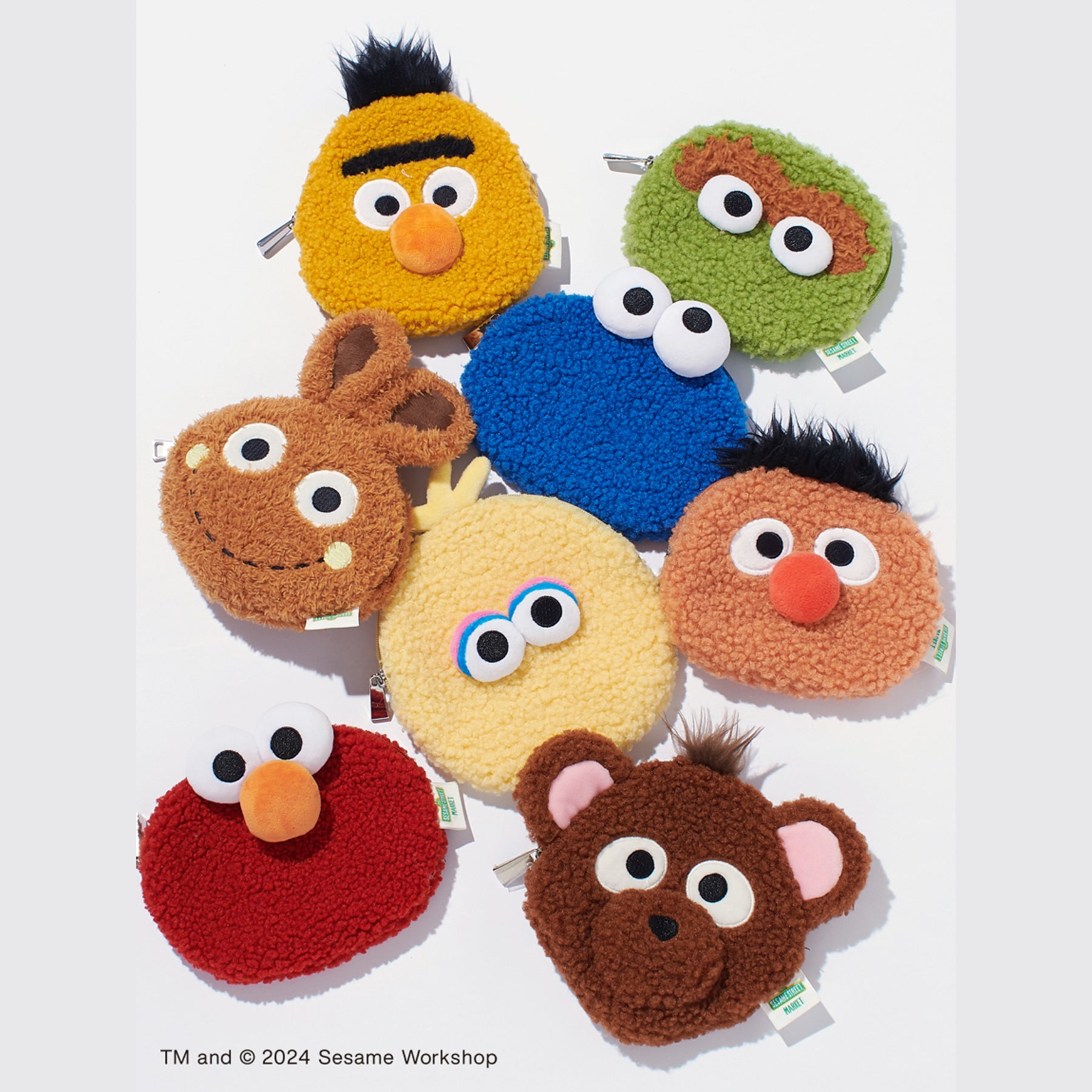 Sesame Street Market Face Pouch 大頭小物袋 散銀包