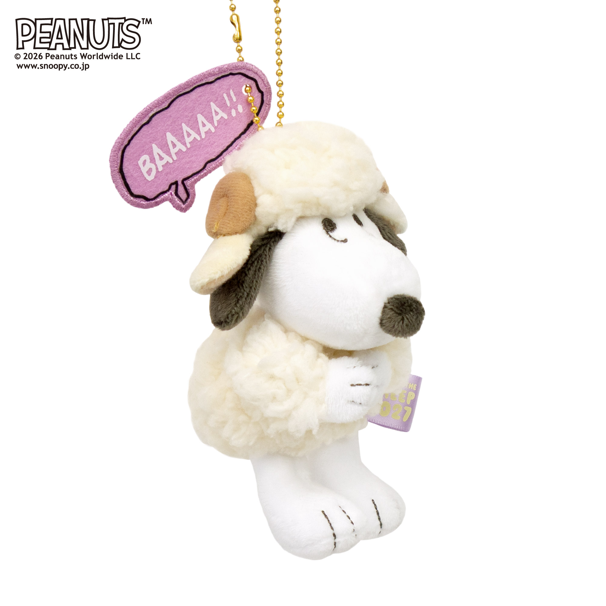 【Pre-order｜Sept】Umeda Snoopy Fest. 2026 - Snoopy Zodiac Series Year of the Sheep Plush Keychain