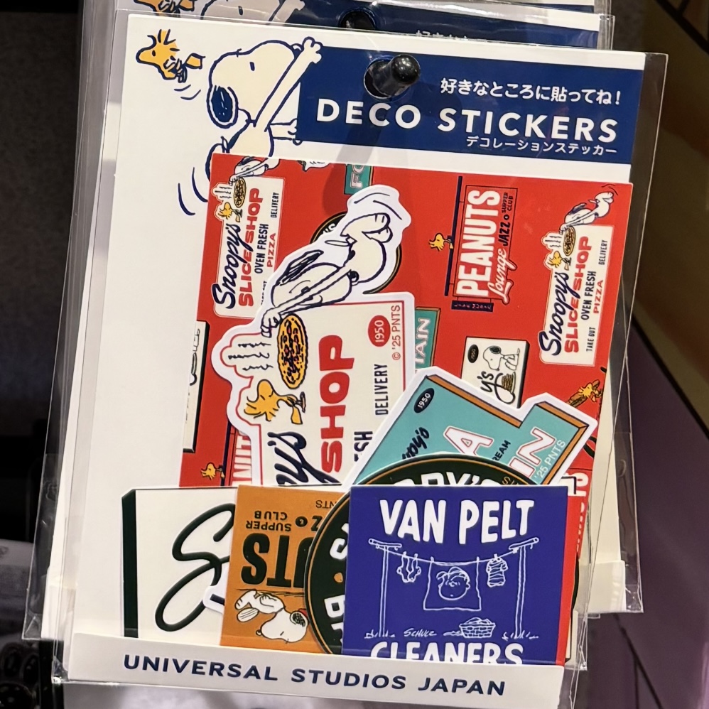 【訂貨】USJ Snoopy 貼紙套裝 Sticker Set 10pcs