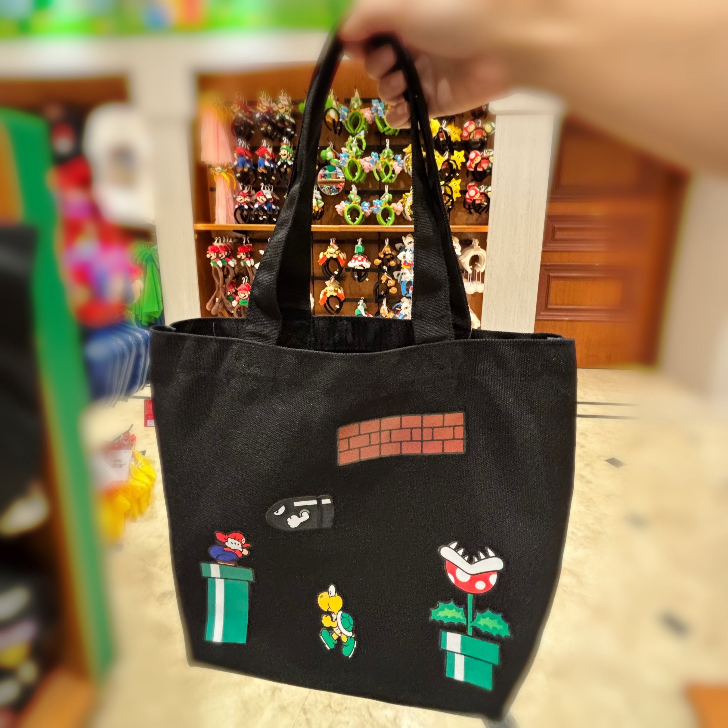 USJ 任天堂世界 黑色手挽袋 Tote Bag