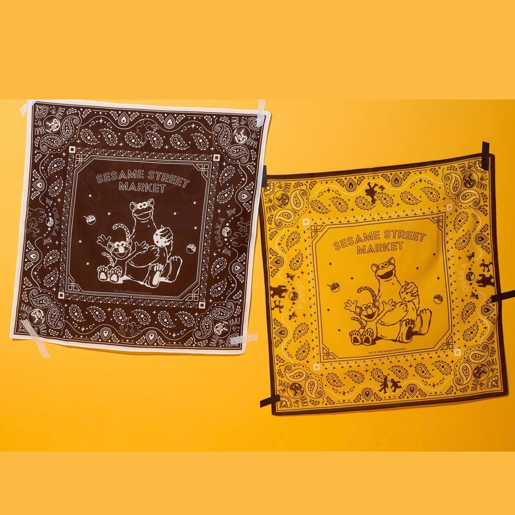 【訂貨】Sesame Street Osaka Hanshin Limited 大阪阪神店限定 方布巾