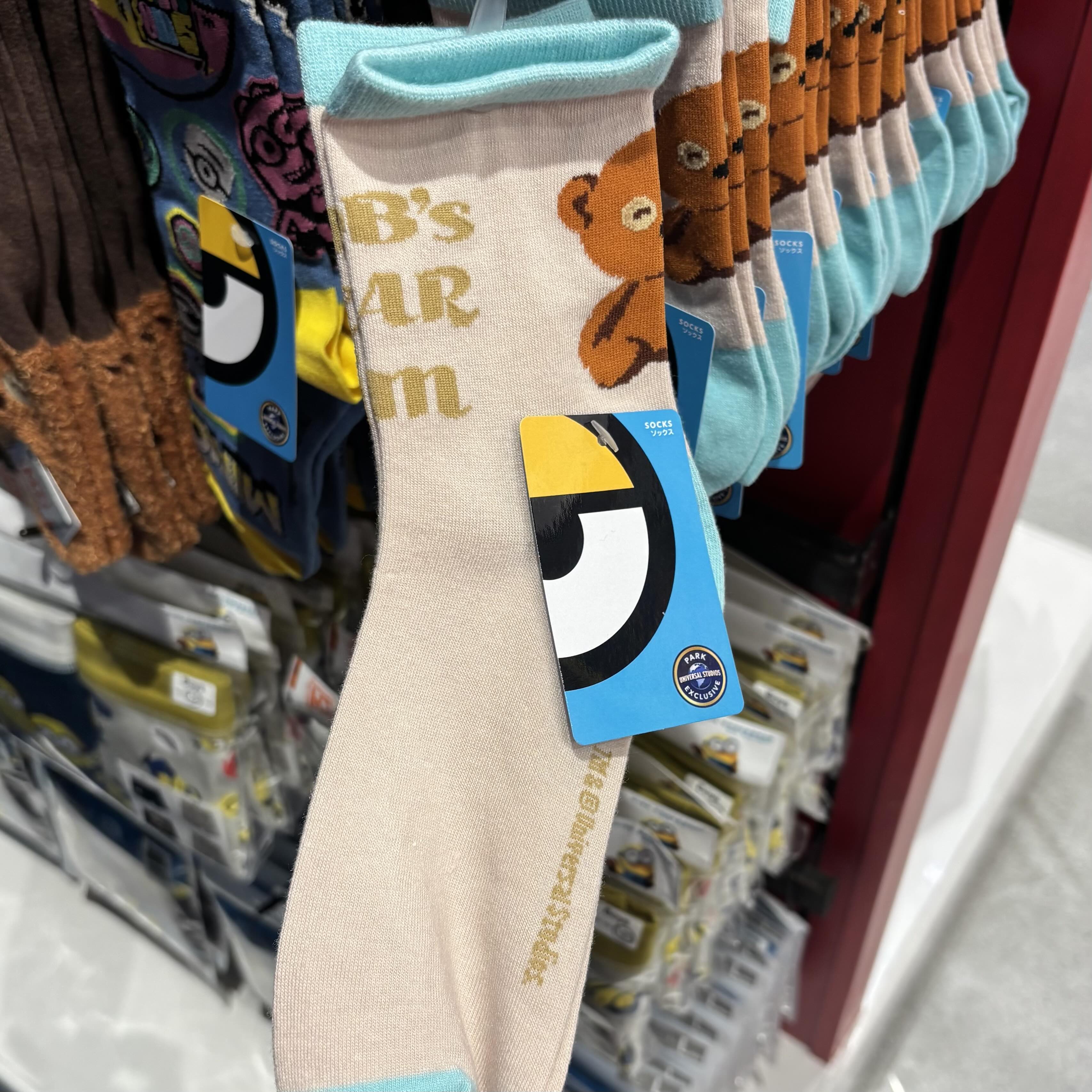 【訂貨】USJ Minions Tim熊 Tim Bear 成人短襪