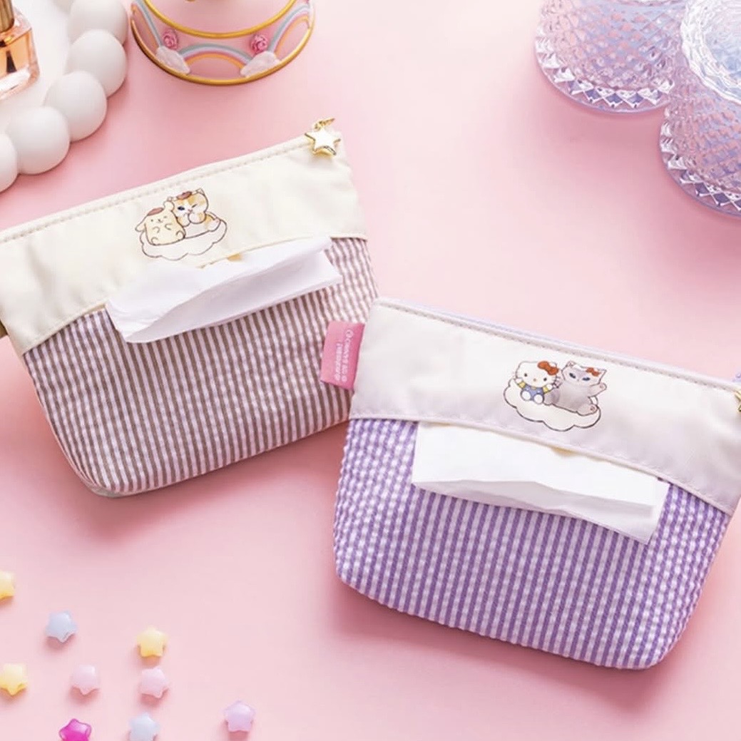 【預訂｜5月】Mofusand x Sanrio 聯乘系列 第三彈 - 化妝袋