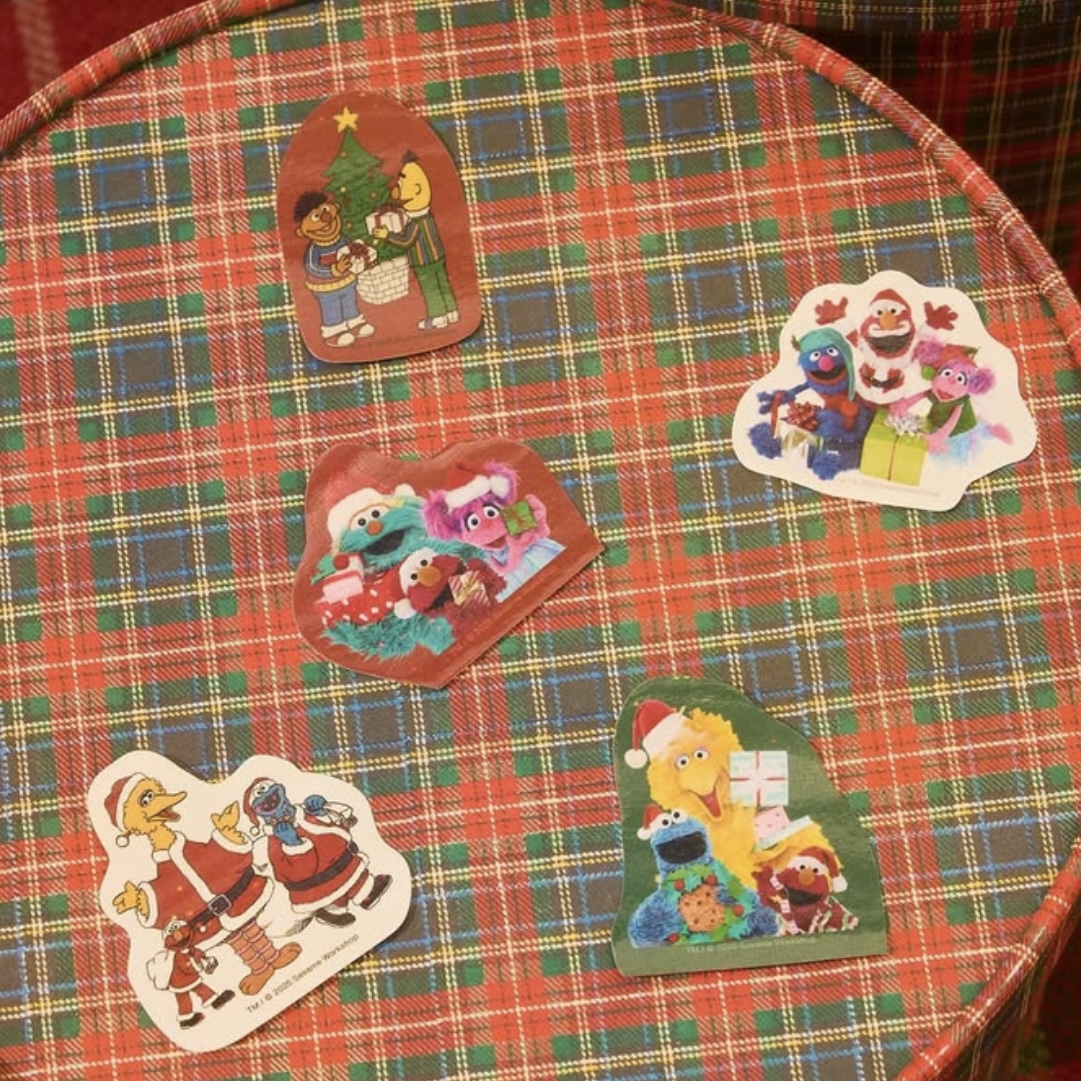 【訂貨】Sesame Street Market Cozy Holiday - 貼紙
