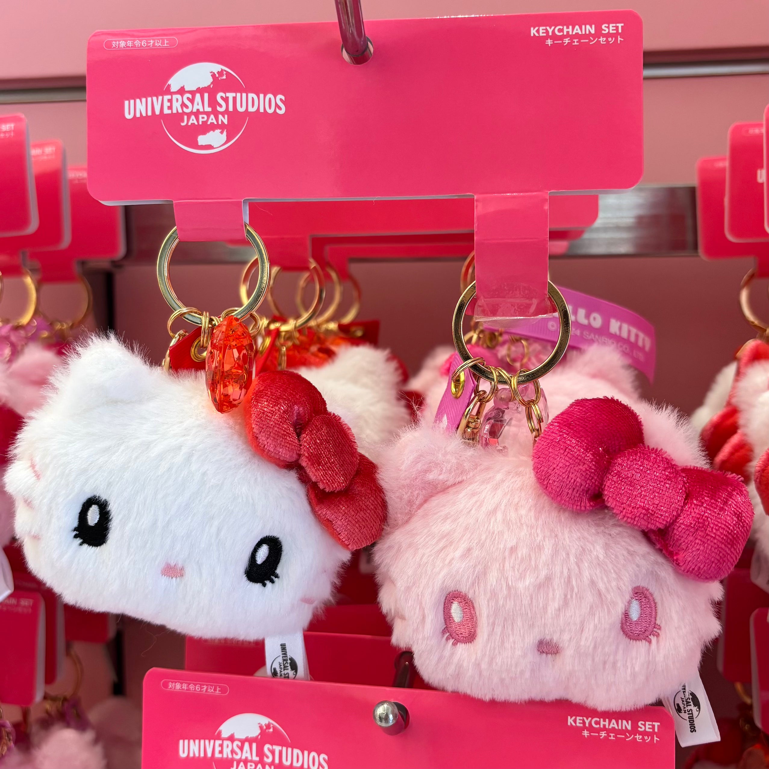 【訂貨】USJ Hello Kitty 大頭鑰匙扣 Keychain Set