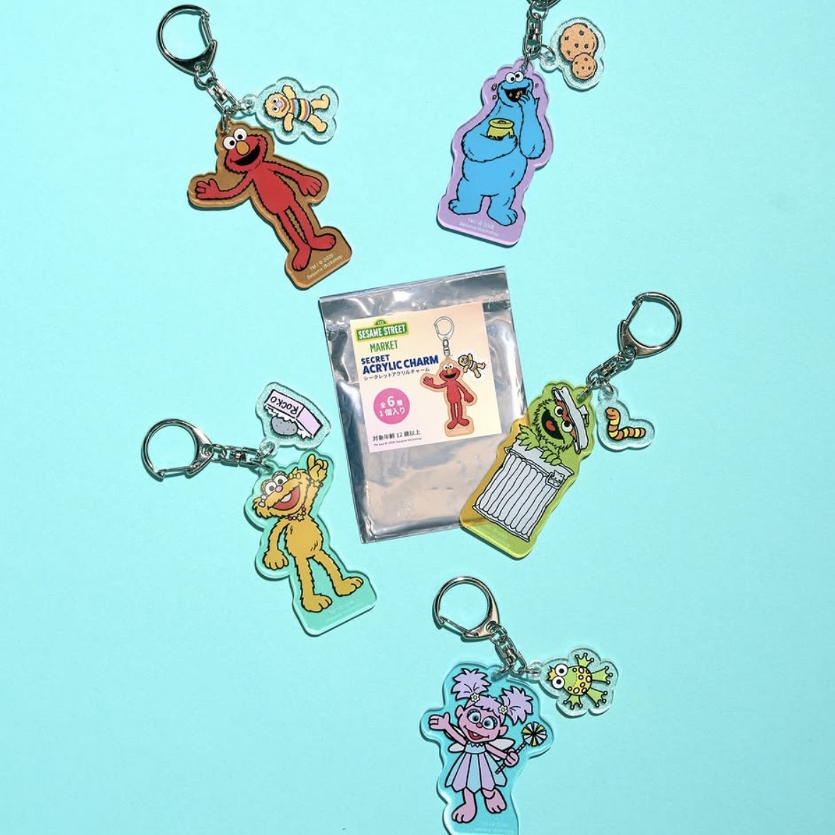 【預訂｜9月】Sesame Street Market ENJOY SUMMER - 鑰匙扣（隨機抽）