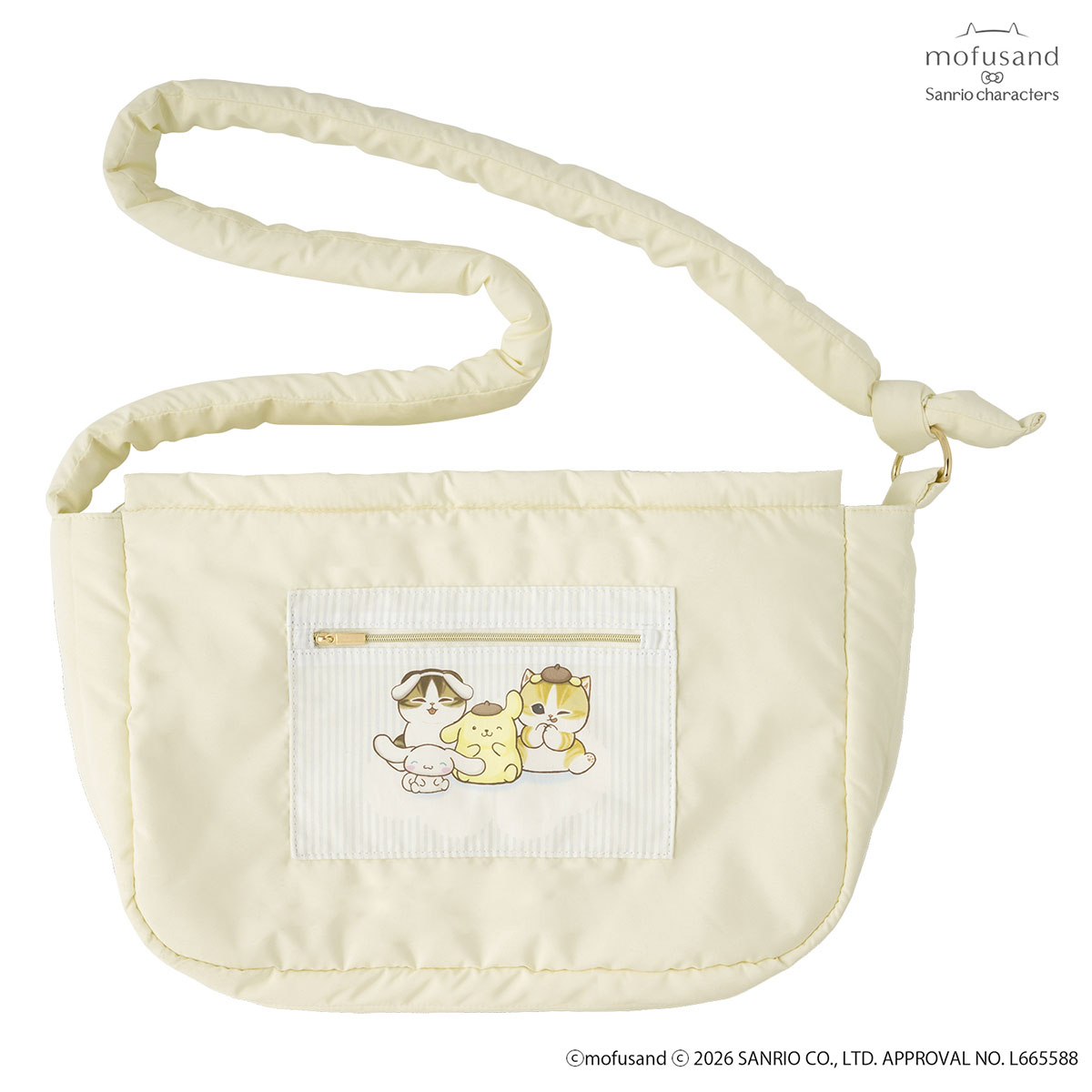 【預訂｜5月】Mofusand x Sanrio 聯乘系列 第三彈 - 單肩包 斜揹袋