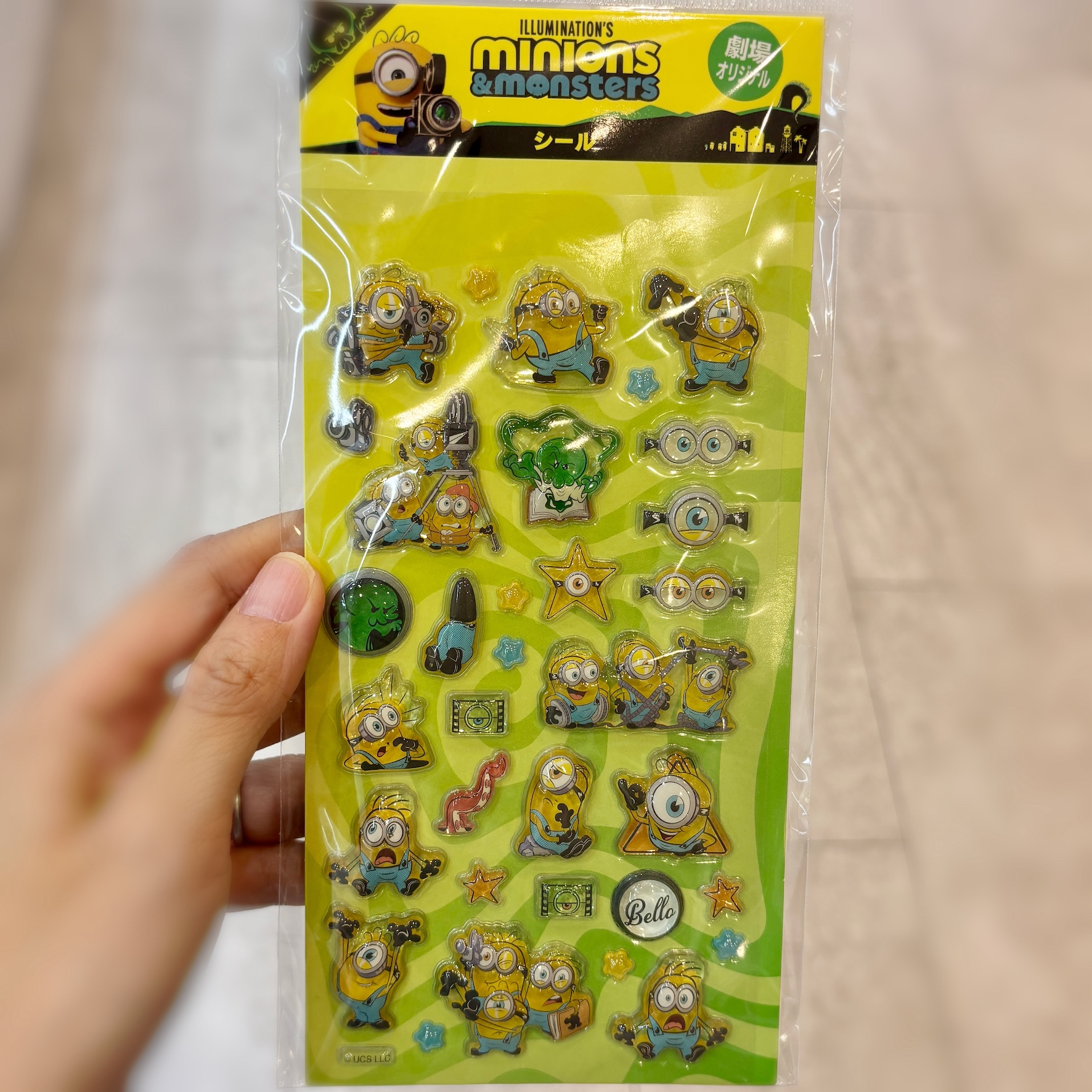 【訂貨】Minions & Monsters 劇場限定商品 - 立體貼紙