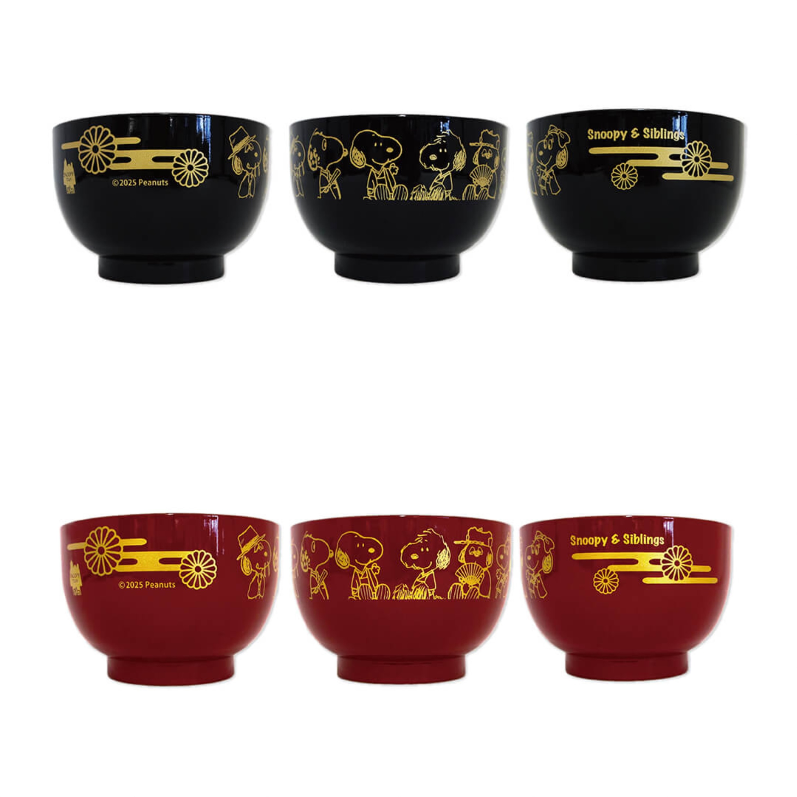 【訂貨】Snoopy Town 兄弟新年系列「Happy New Year」- 日式漆器碗