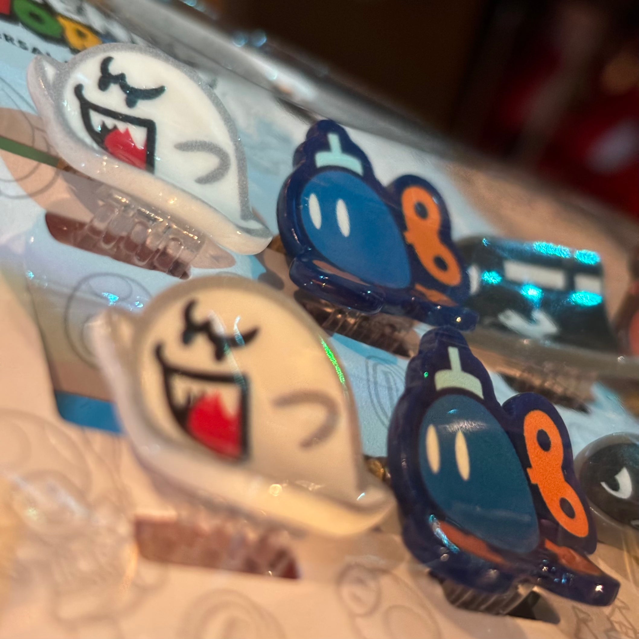 USJ Mario 髮夾套裝 (炸彈兵 x 栗寶寶 x 砲彈 x 幽靈鬼鬼)