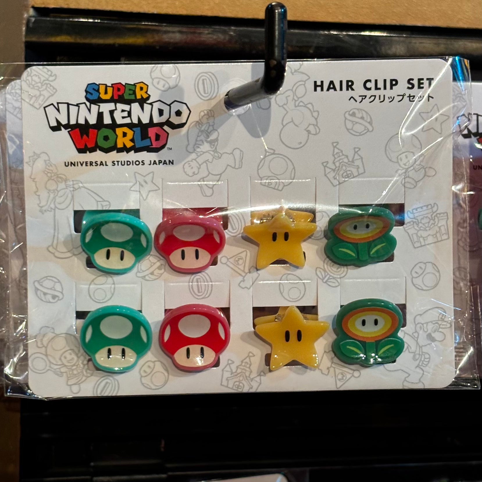 USJ Mario 髮夾套裝 (蘑菇 x 無敵星星 x 火花)