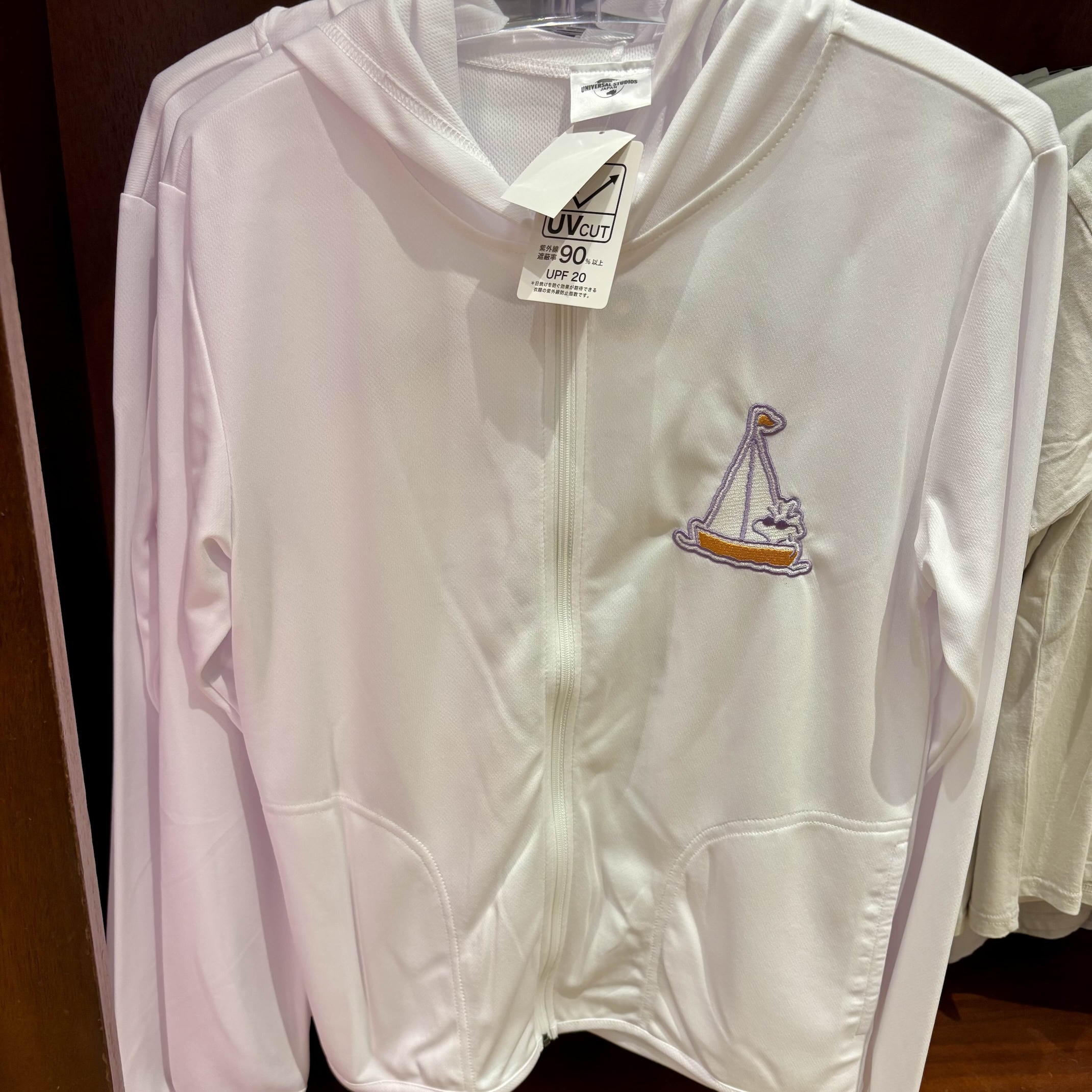 【訂貨】USJ Peanuts Snoopy & Woodstock The Good Life 白色防曬外套