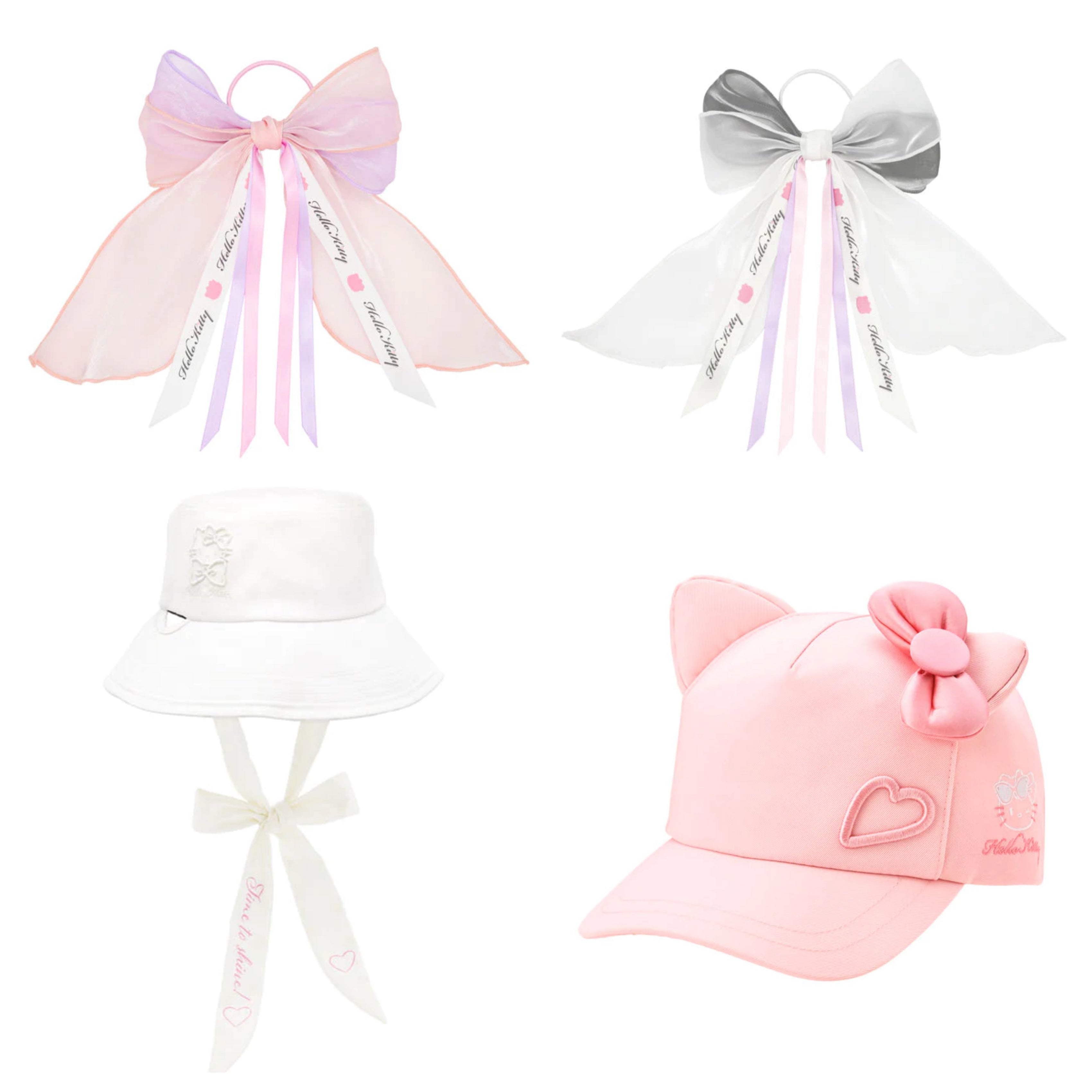 訂貨】USJ Hello Kitty 春夏蝴蝶結系列 - 頭飾 / 漁夫帽 / Cap帽