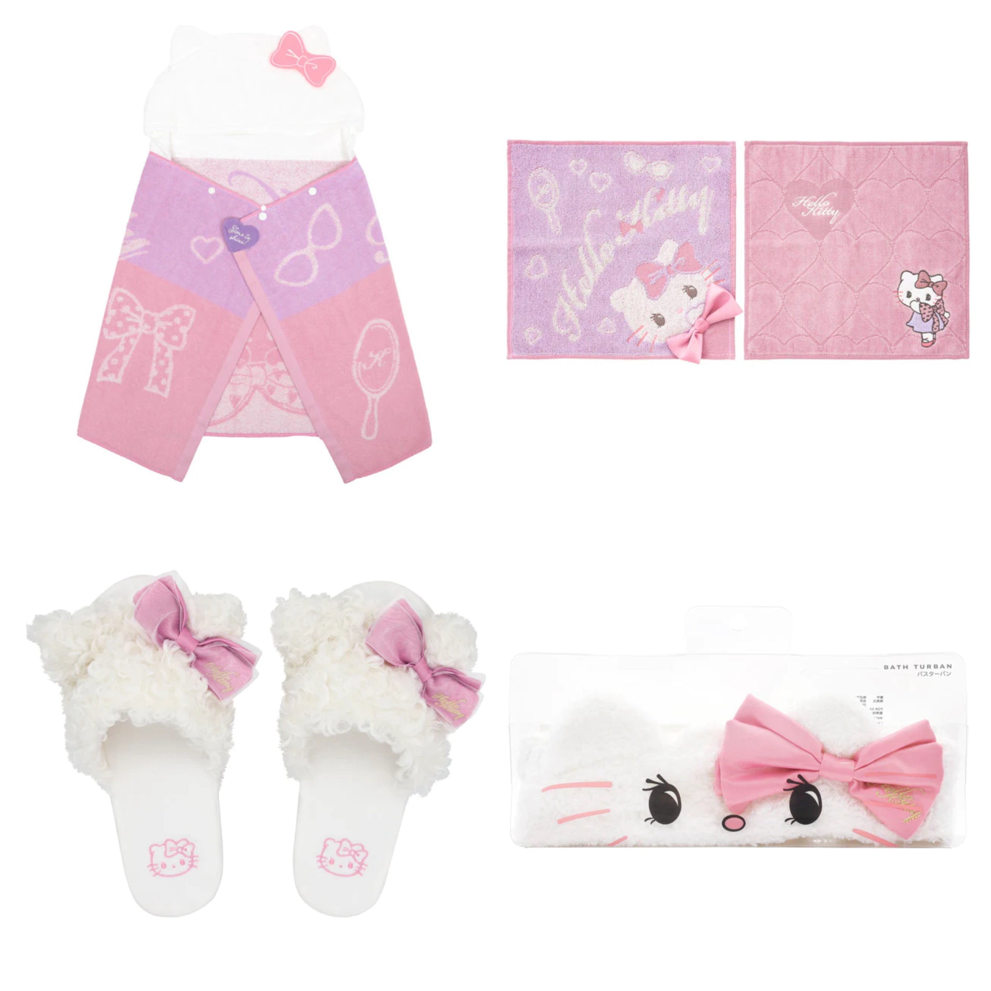 【訂貨】USJ Hello Kitty 春夏蝴蝶結系列 - 毛巾 / 拖鞋 / 洗臉髮帶