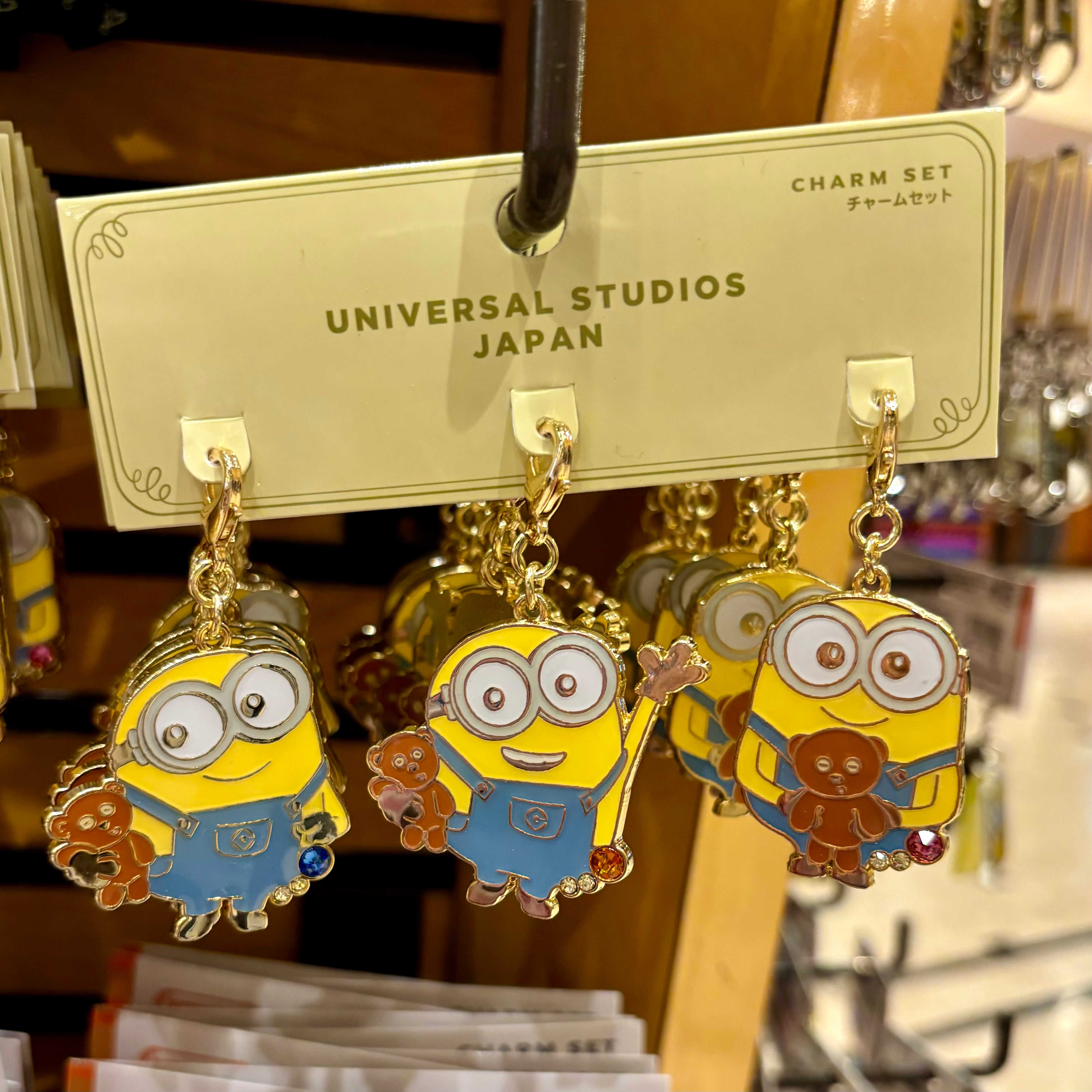USJ Minions Bob & Tim 金屬 charm set