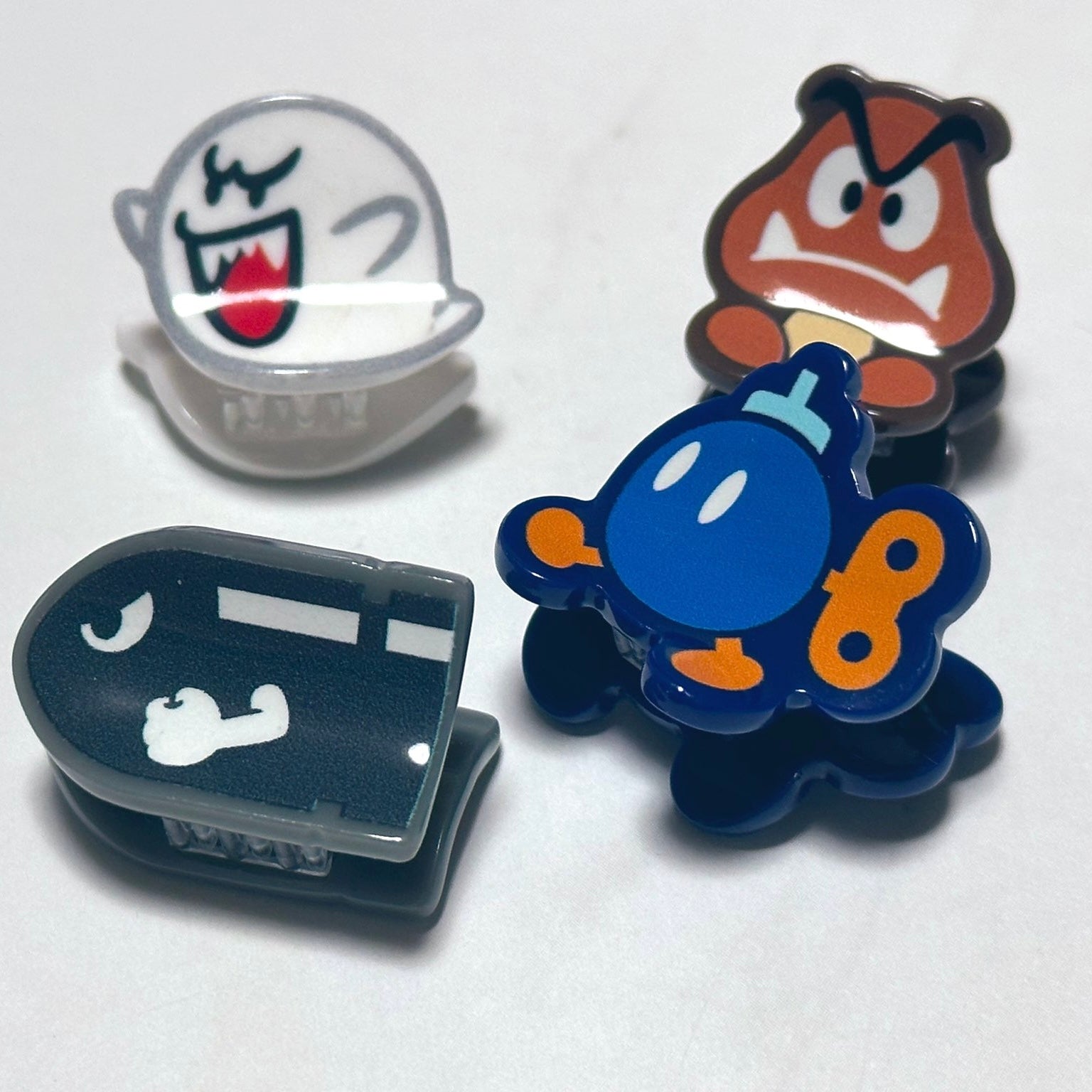 USJ Mario 髮夾套裝 (炸彈兵 x 栗寶寶 x 砲彈 x 幽靈鬼鬼)