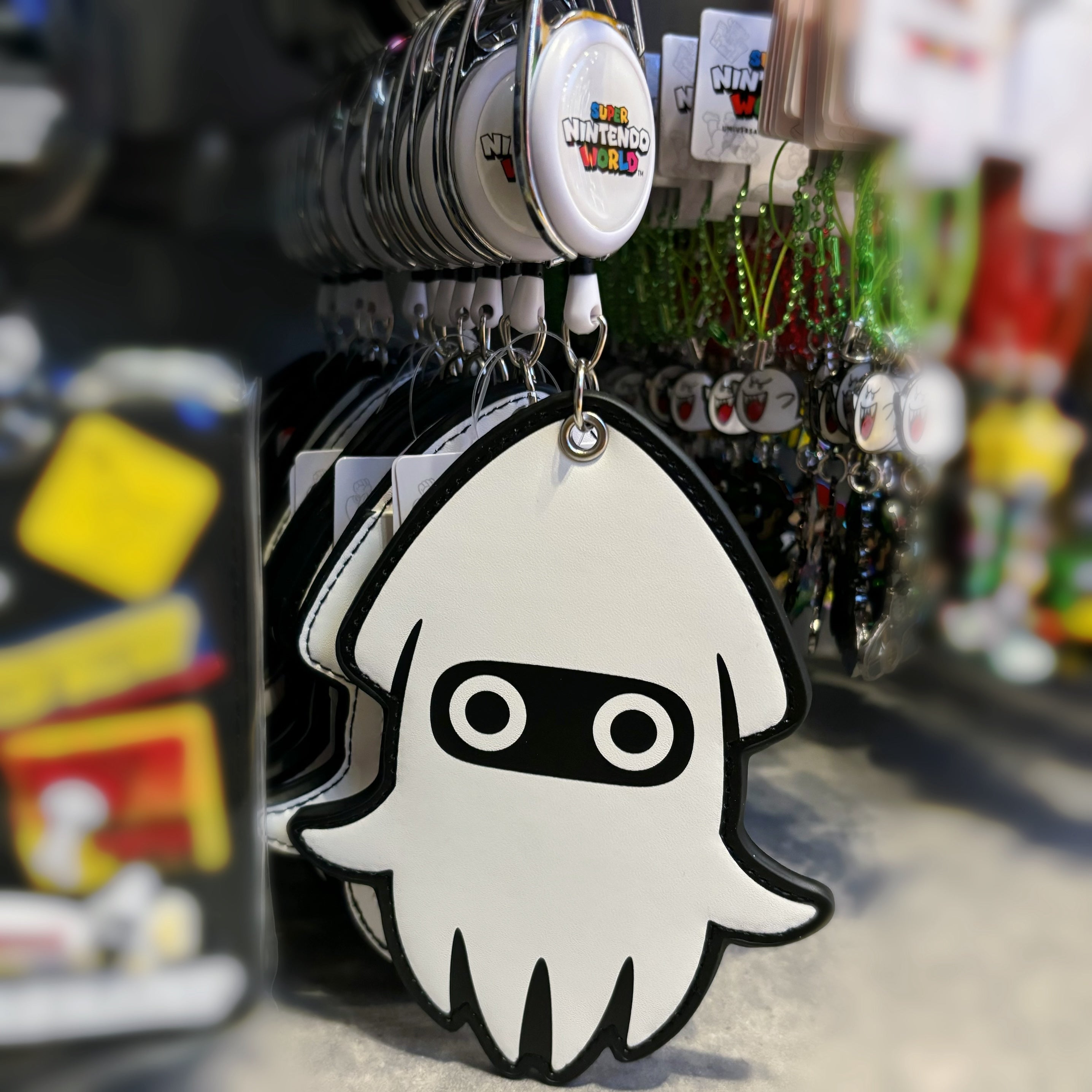 USJ Mario 墨魚 魷魷 伸縮繩 證件套 卡套