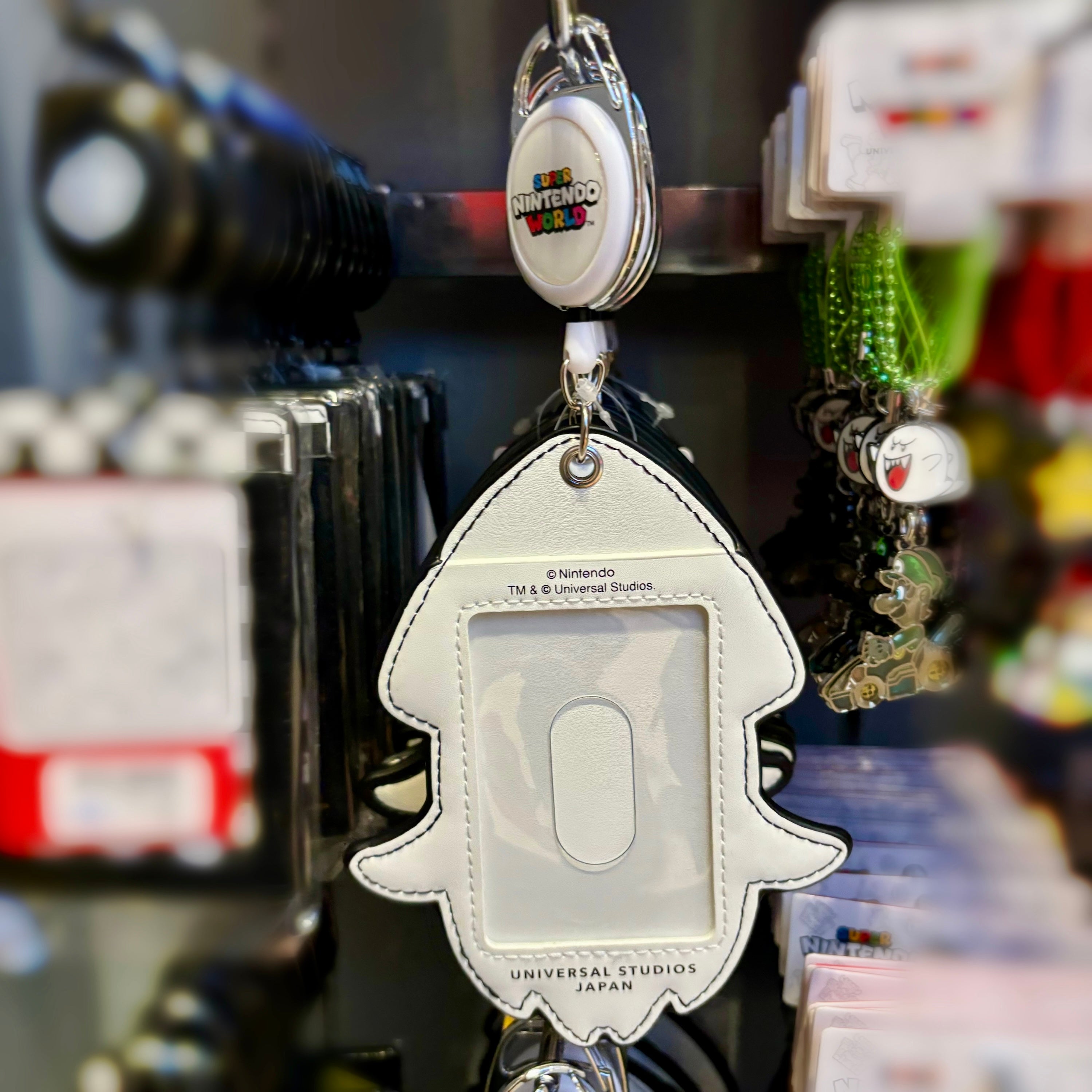 USJ Mario 墨魚 魷魷 伸縮繩 證件套 卡套