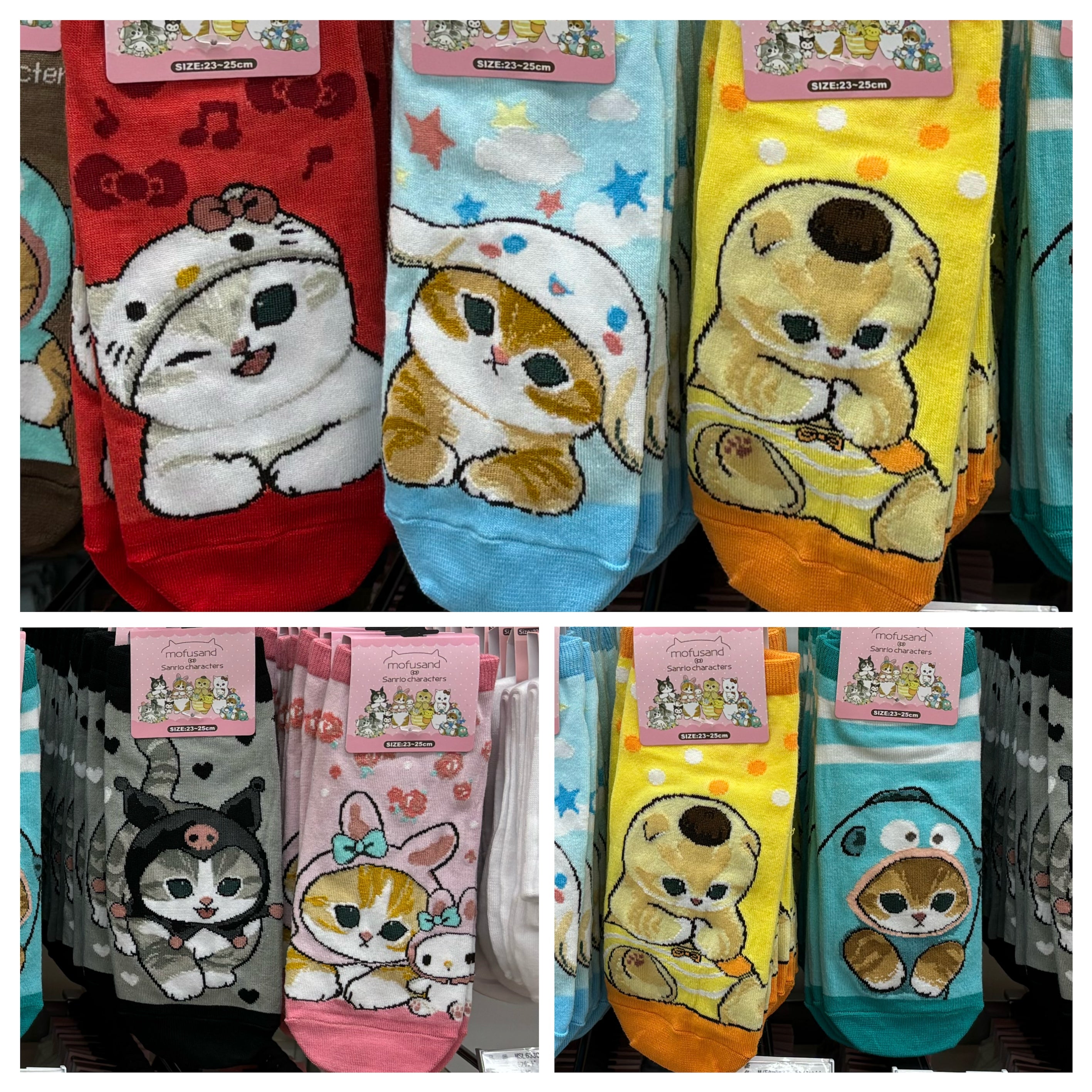Mofusand x Sanrio 成人短襪