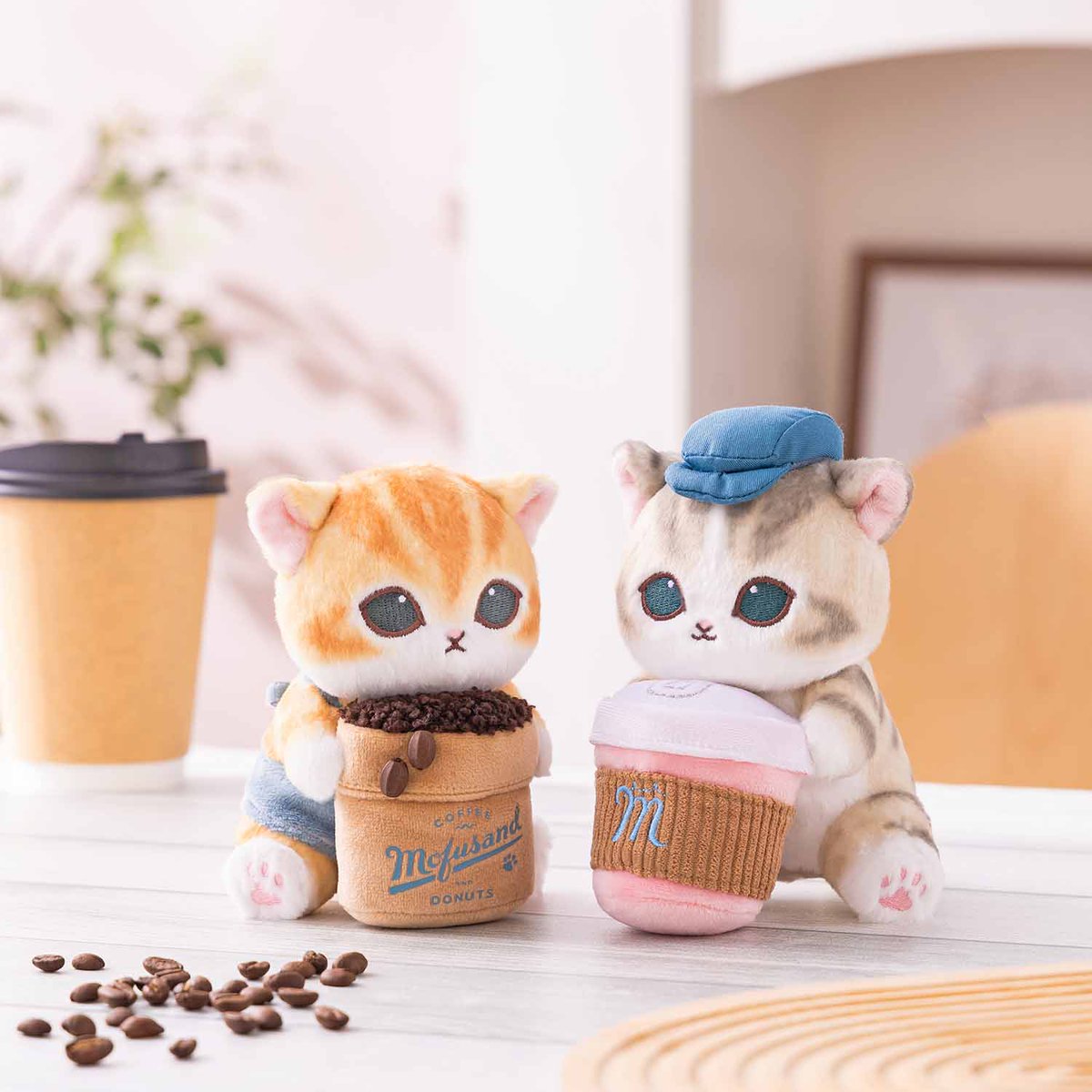【訂貨】Mofusand COFFEE AND DONUTS Desktop Mascot 電腦螢幕公仔