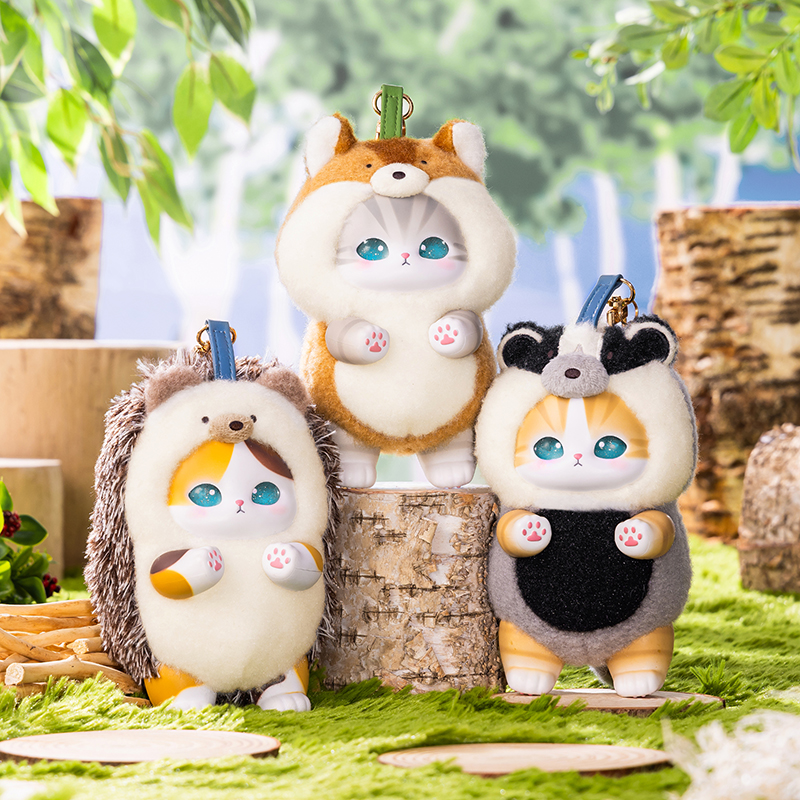 Pre-order】Mofusand Kiramekko Nordic Kittens Mascot Keychain Blind Box