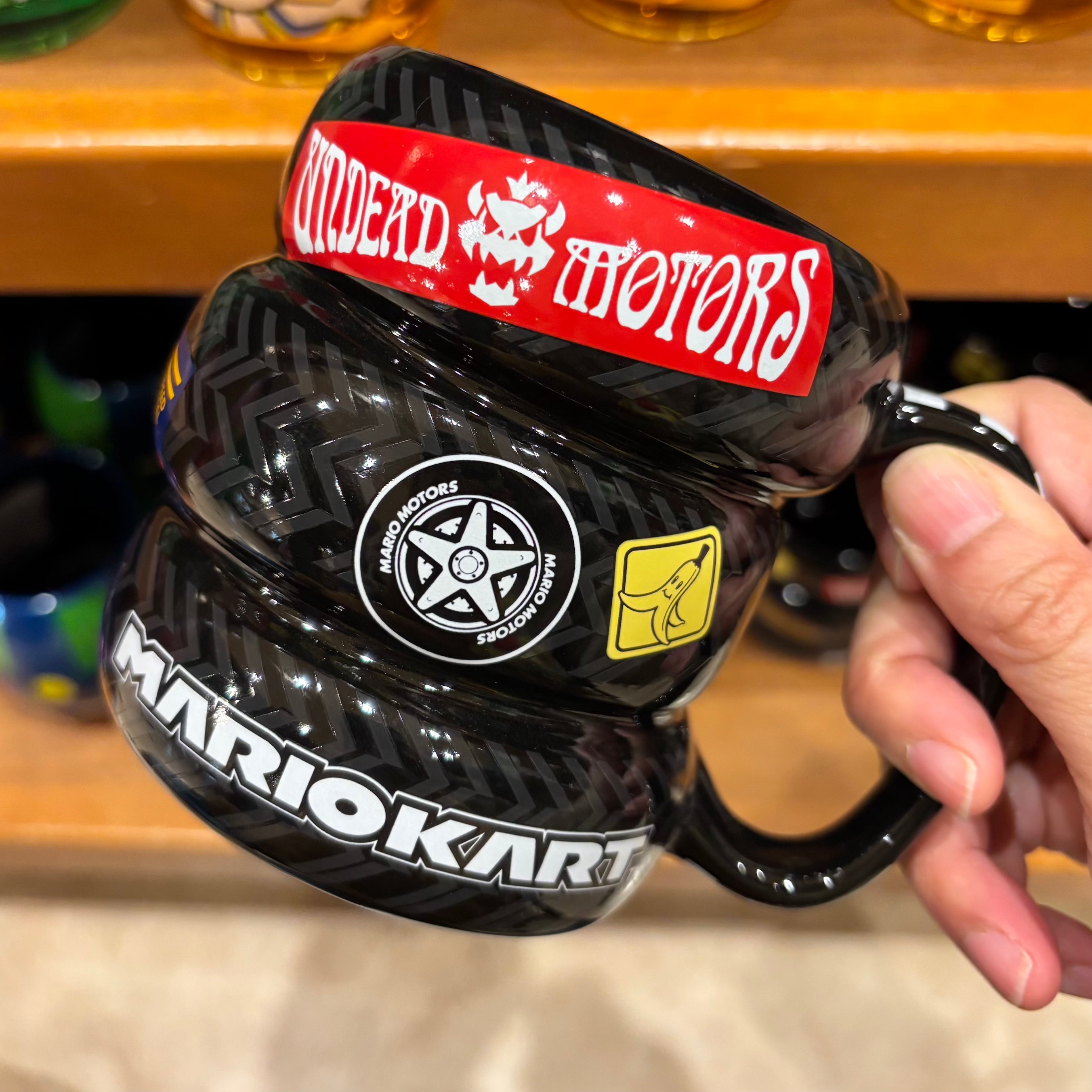 USJ Mario Kart 陶瓷水杯 (黑)
