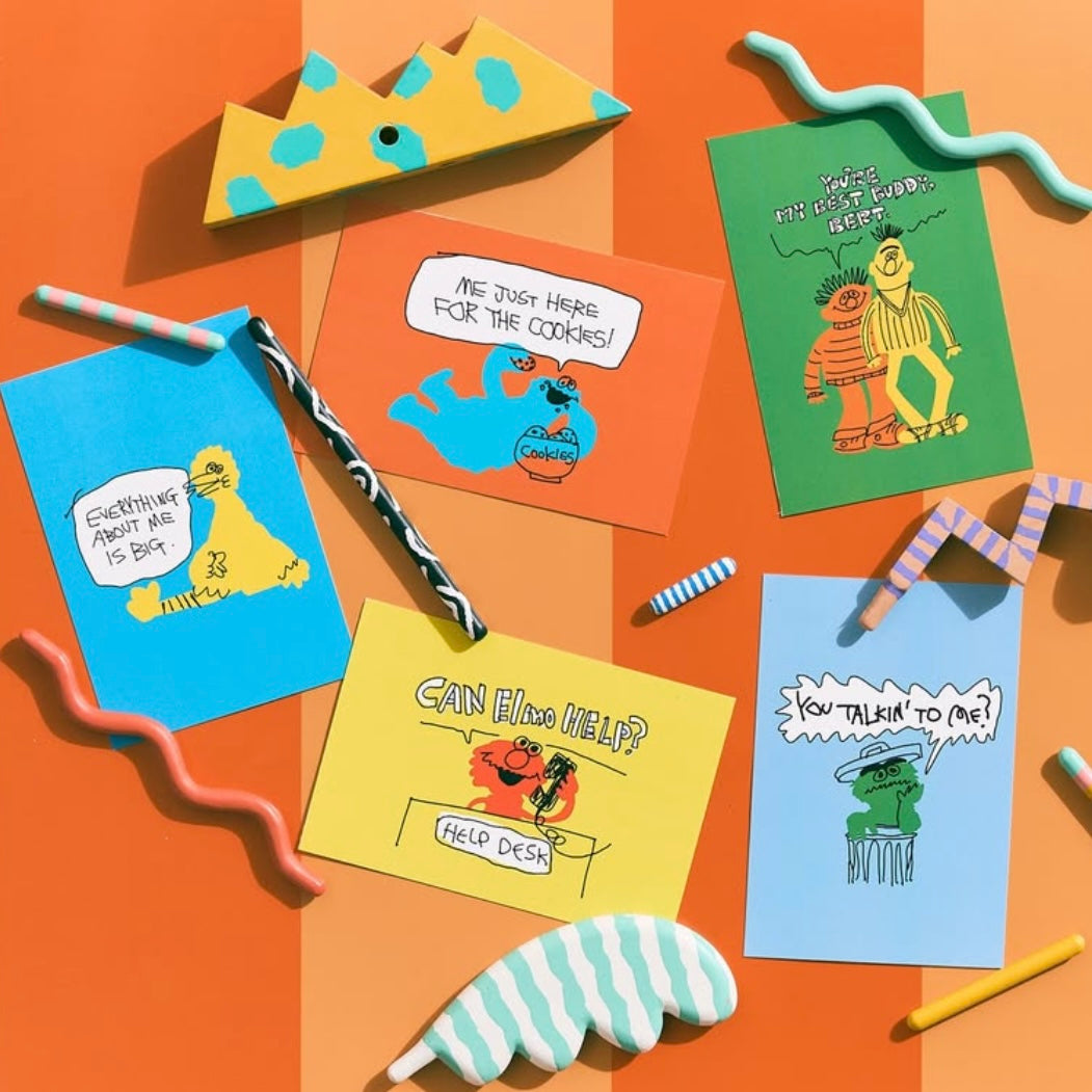 【訂貨】Sesame Street Market × オガワナツミ - 明信片