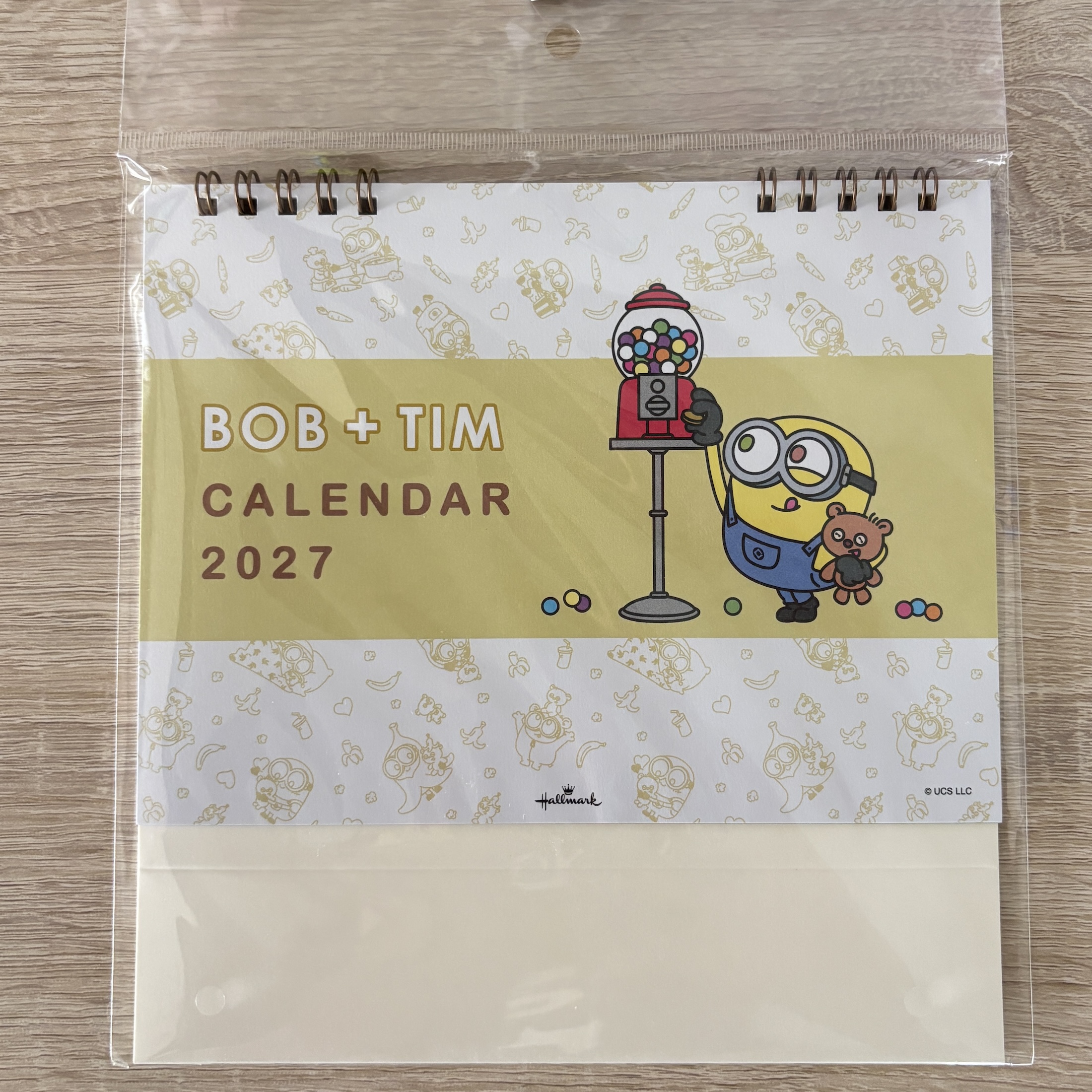 【訂貨】Minions 迷你兵團 小小兵 Bob & Tim 2027 座檯月曆