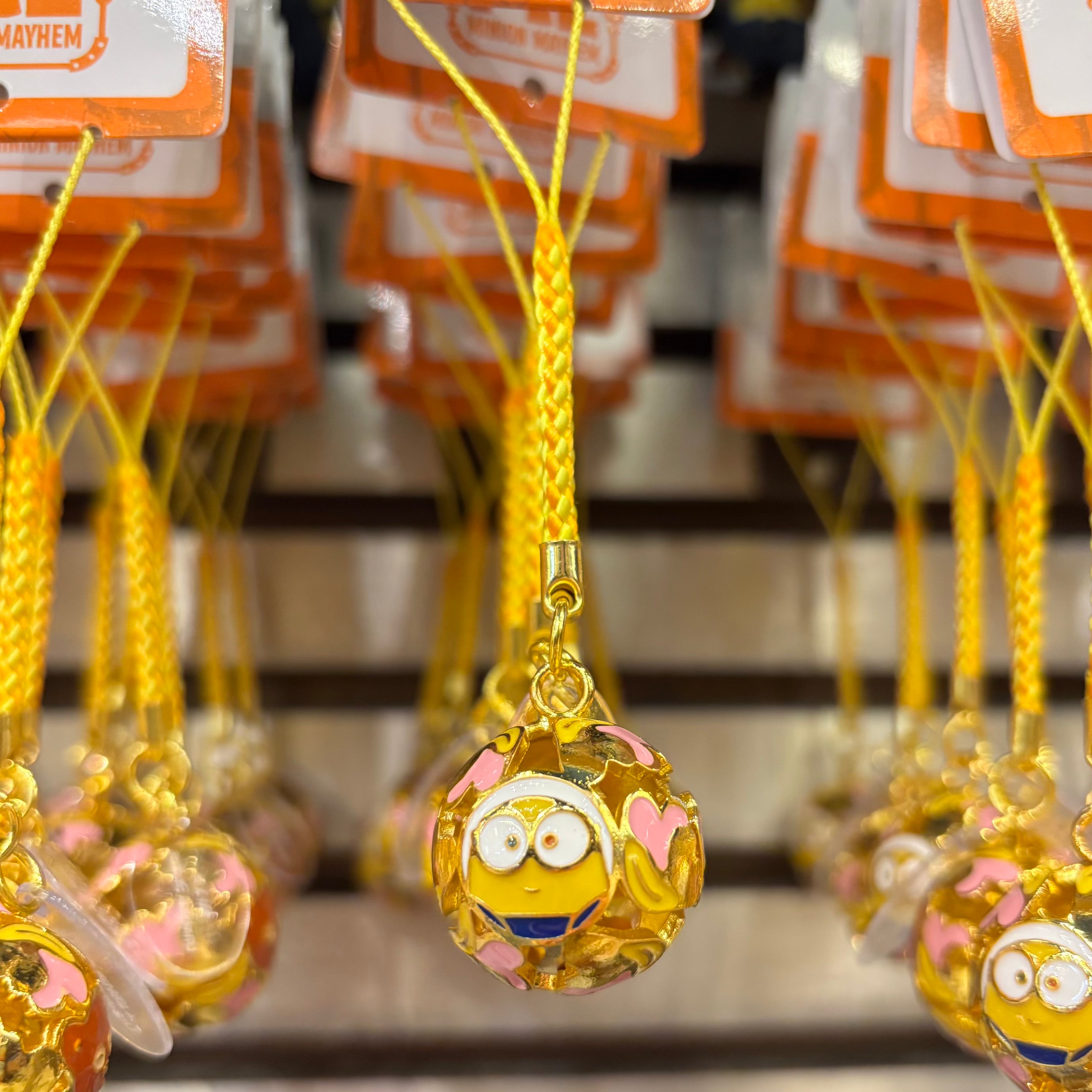 USJ Minions Bob & Tim 鈴鐺小吊飾