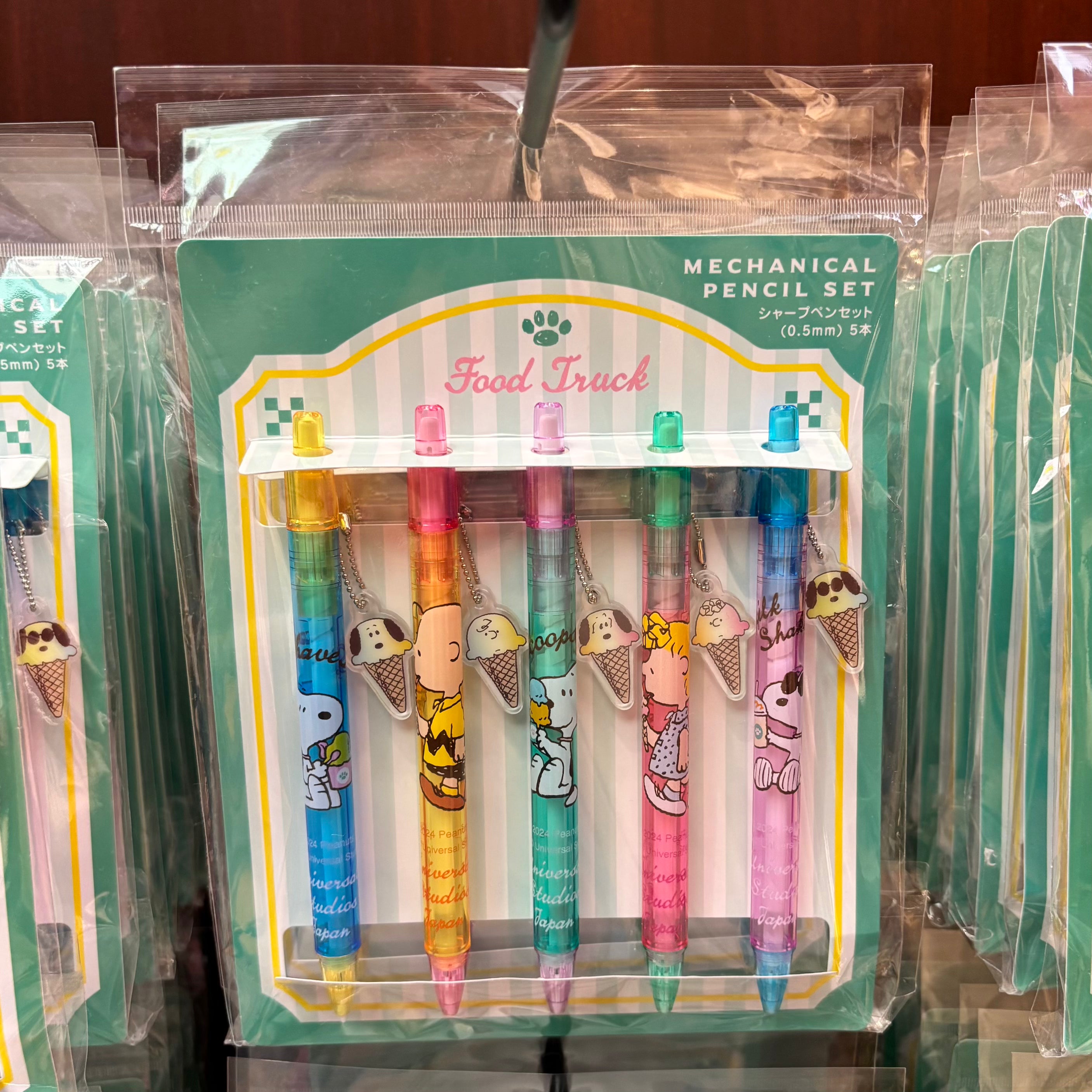 USJ Peanuts Food Truck 文具 - 鉛芯筆套裝(雪糕 5pcs)