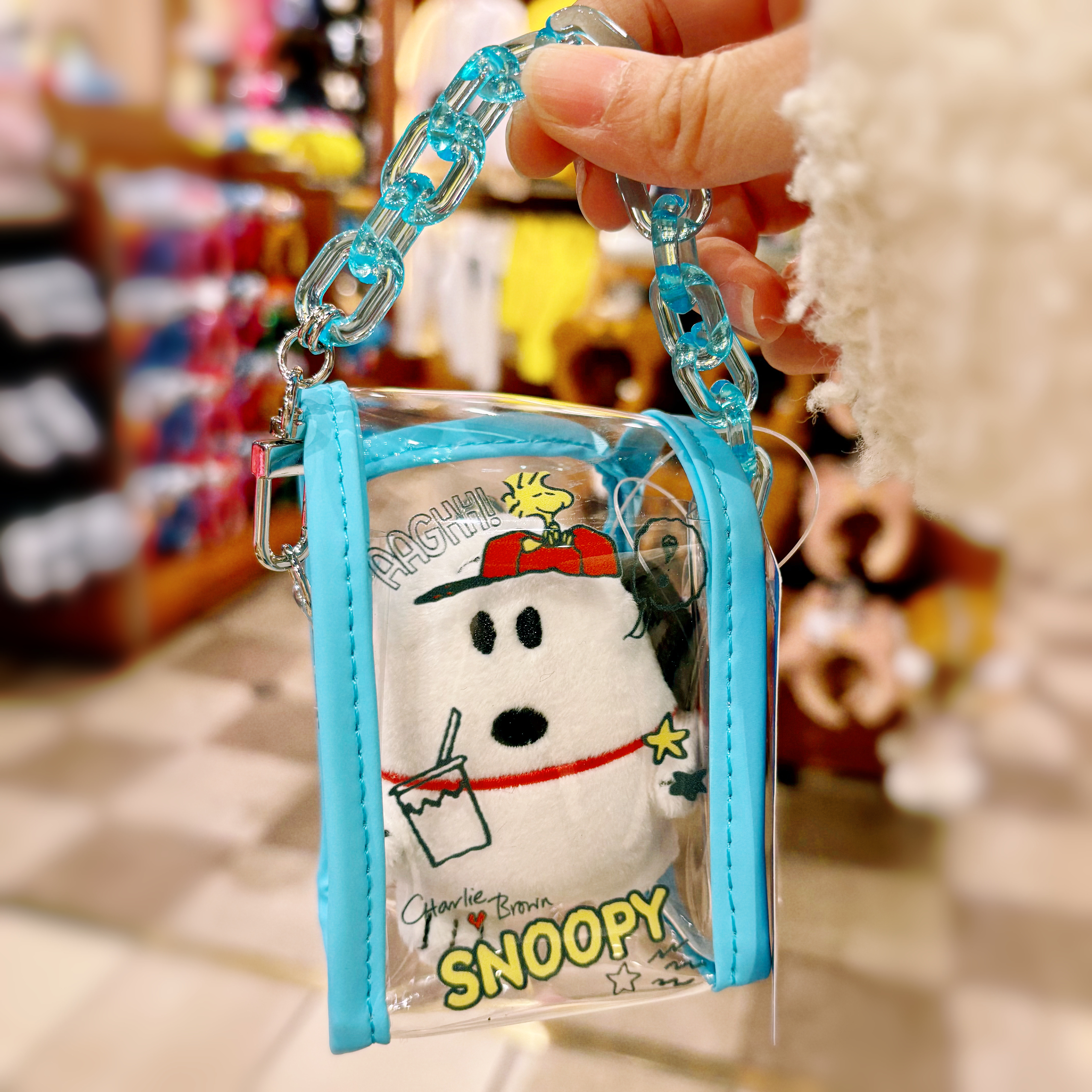 【訂貨】USJ Snoopy 迷你公仔 連痛袋 透明娃包