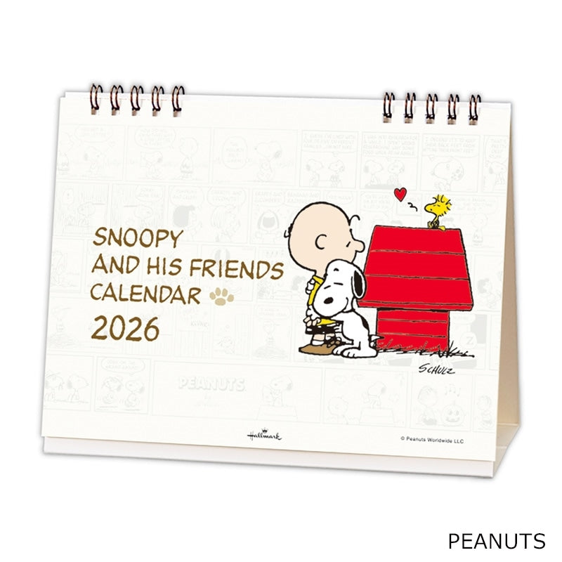 Peanuts Snoopy 2026 座檯月曆