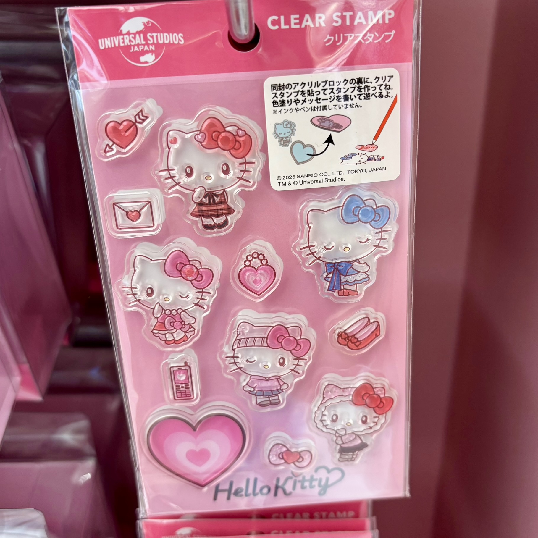 【訂貨】USJ Hello Kitty 透明印章